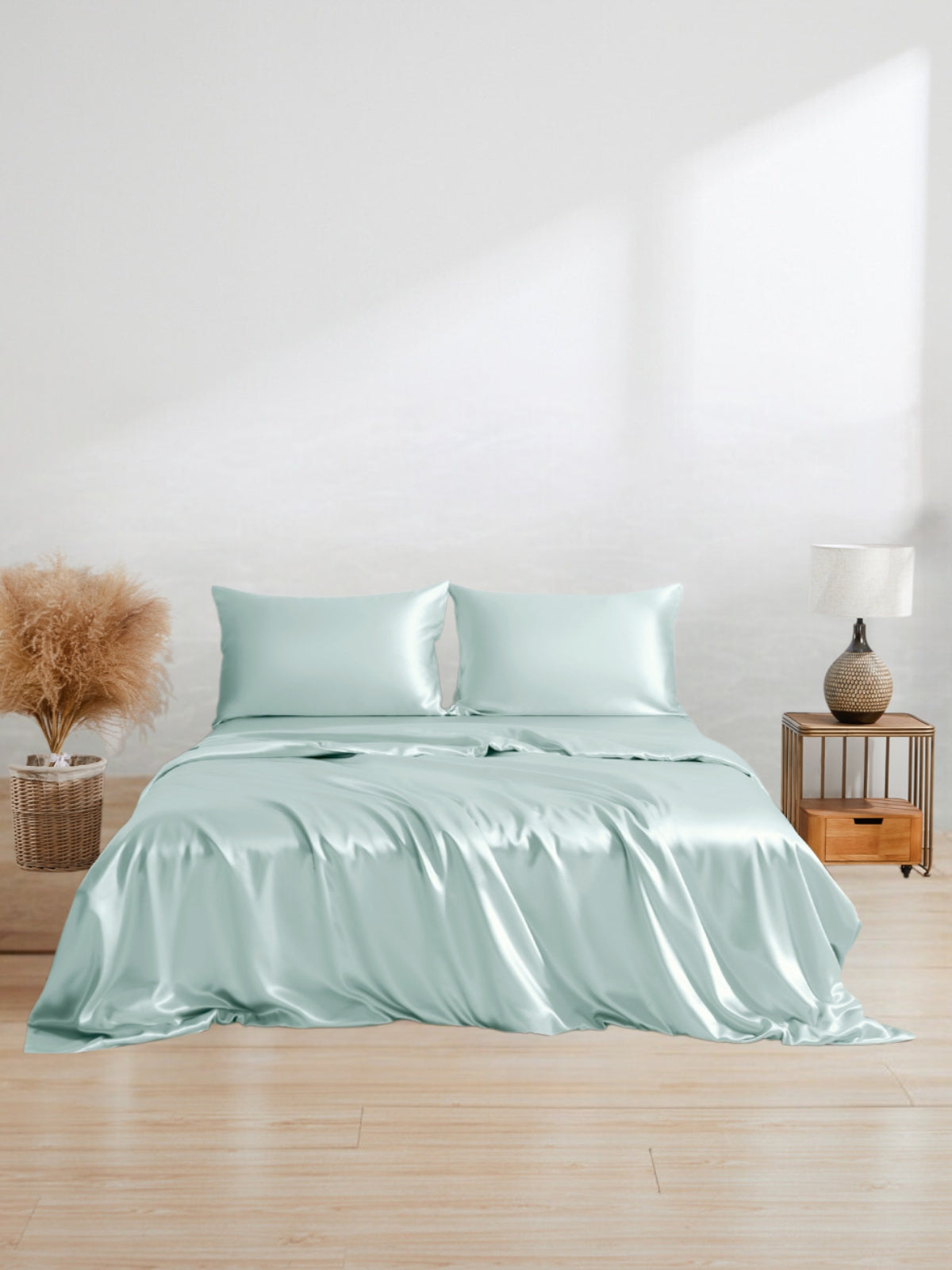 Ensemble de housse de couette 3 pièces en soie - 25 momme
