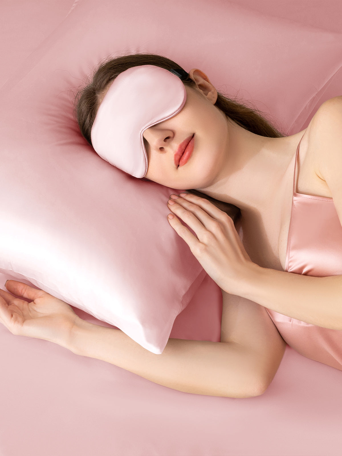 Ensemble de taie d'oreiller et masque de sommeil en soie - 19 momme