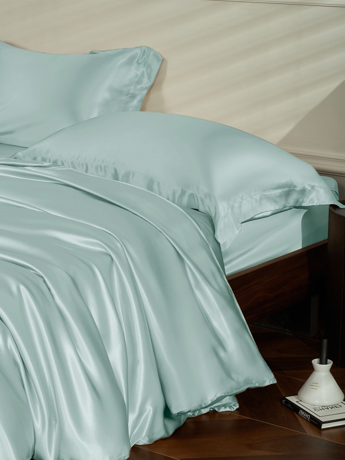 Ensemble de housse de couette en soie supérieur 4 pièces - 25 momme