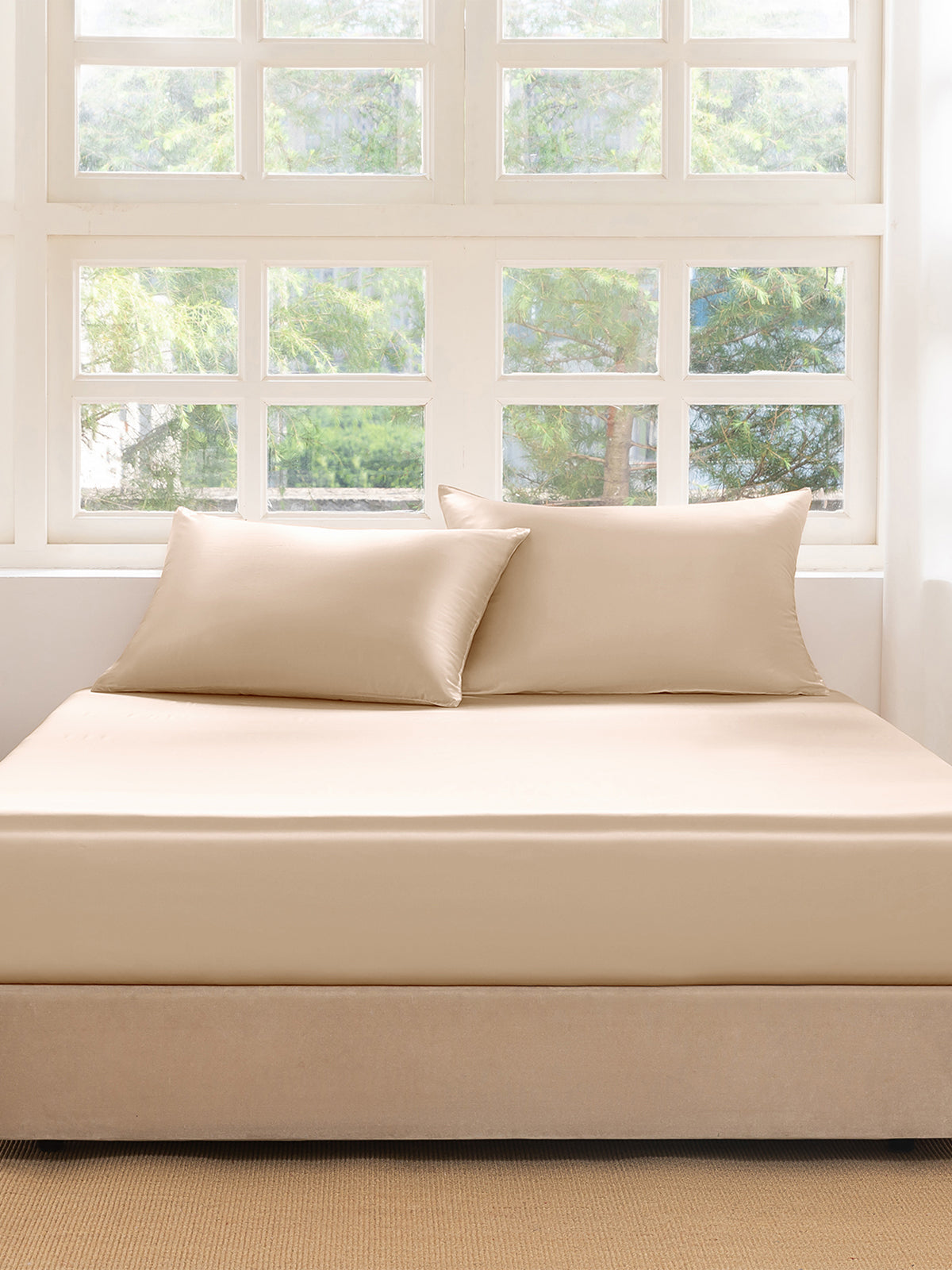 Ensemble de draps-housses 3 pièces en soie - 22 momme