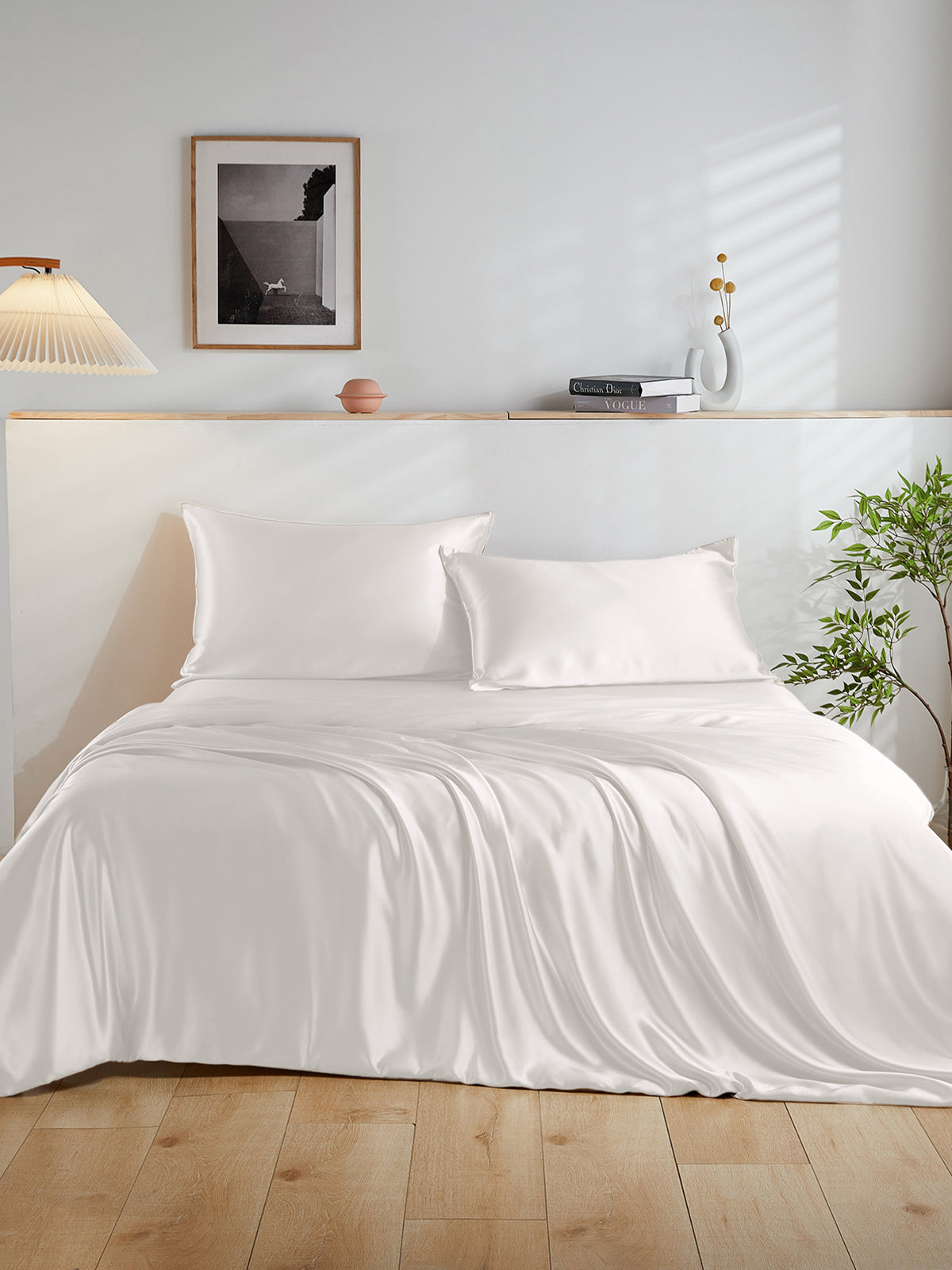 Ensemble de housse de couette en soie 4 pièces - 19 momme