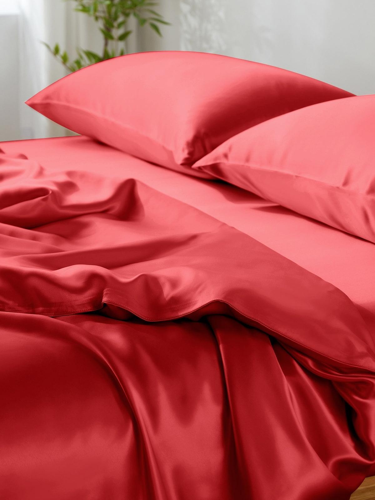 Ensemble de housse de couette en soie 4 pièces - 19 momme