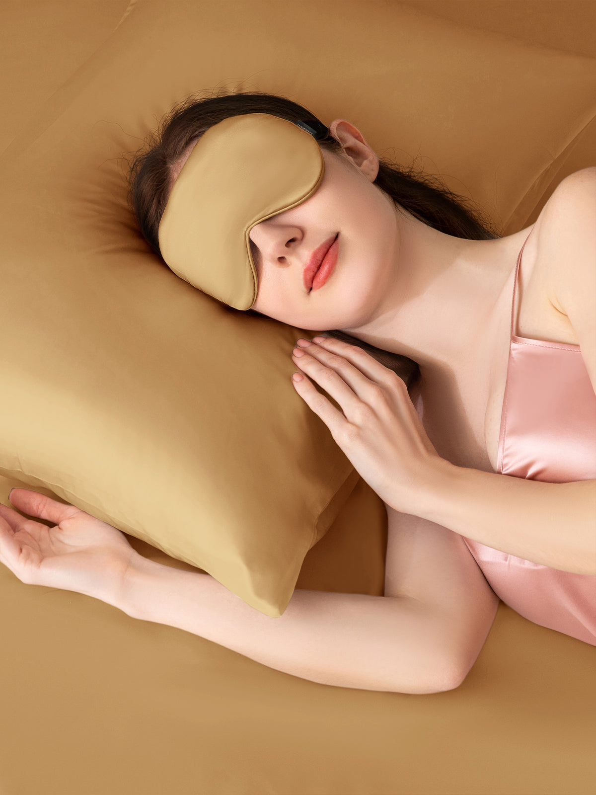 Ensemble de taie d'oreiller et masque de sommeil en soie - 19 momme