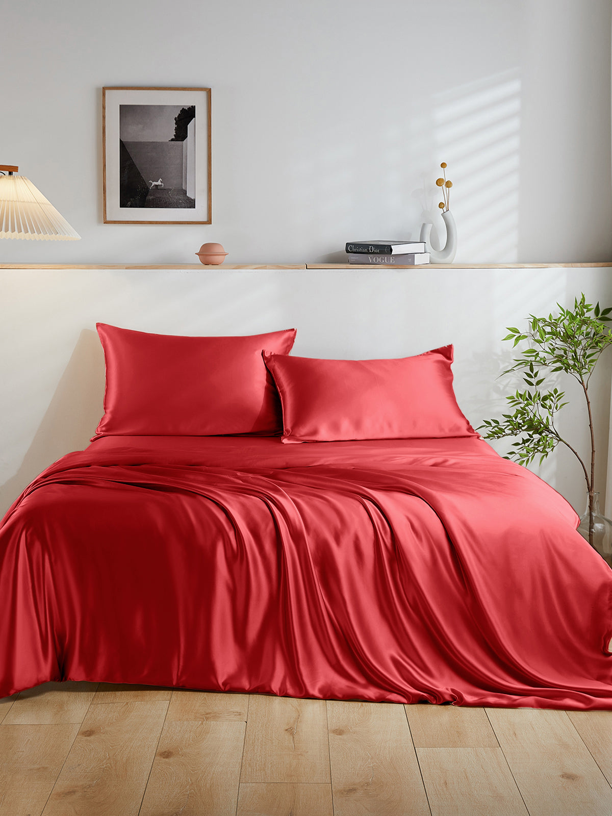 Ensemble de housse de couette en soie 4 pièces - 19 momme