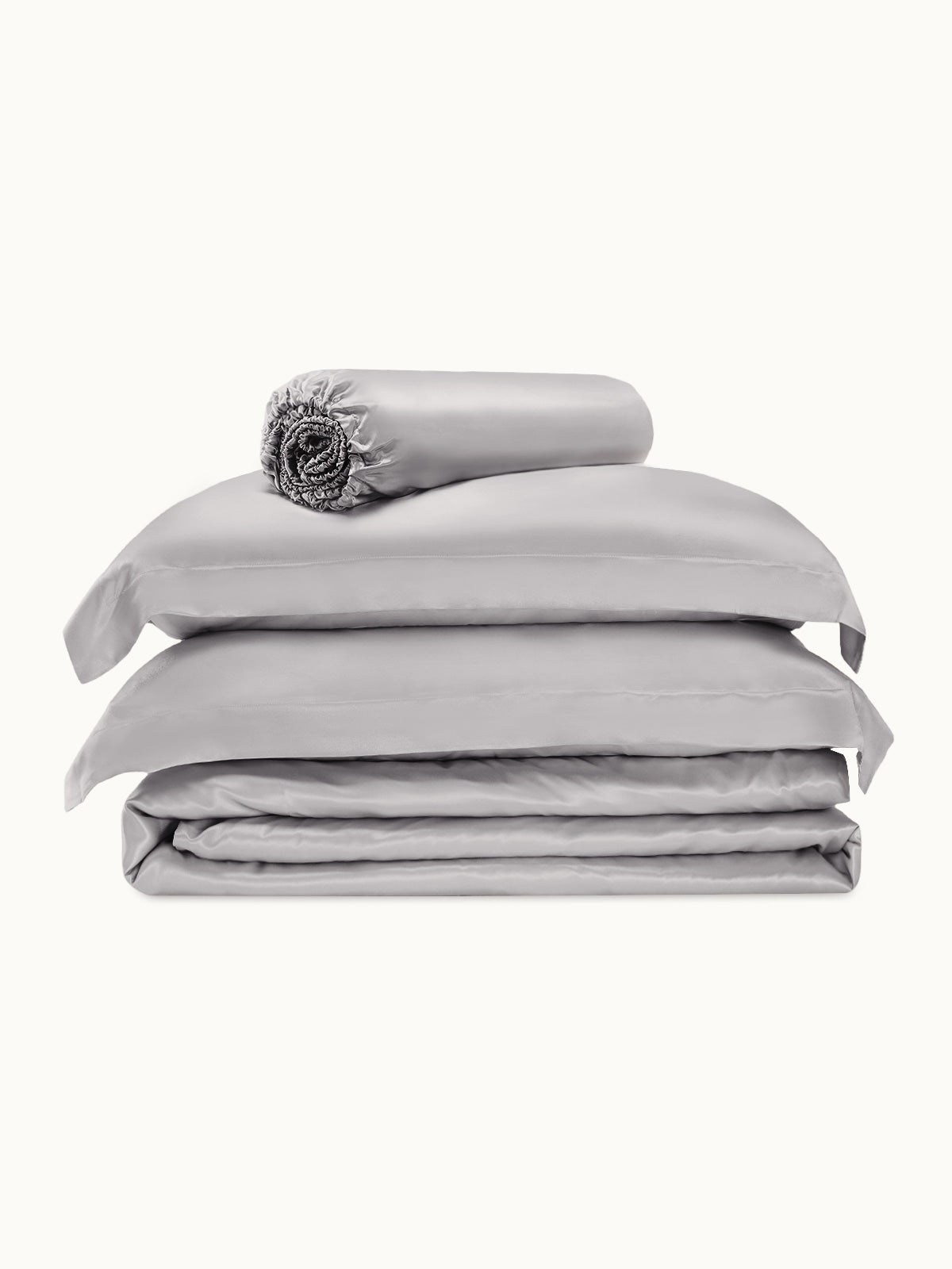 Ensemble de housse de couette en soie supérieur 4 pièces - 22 momme