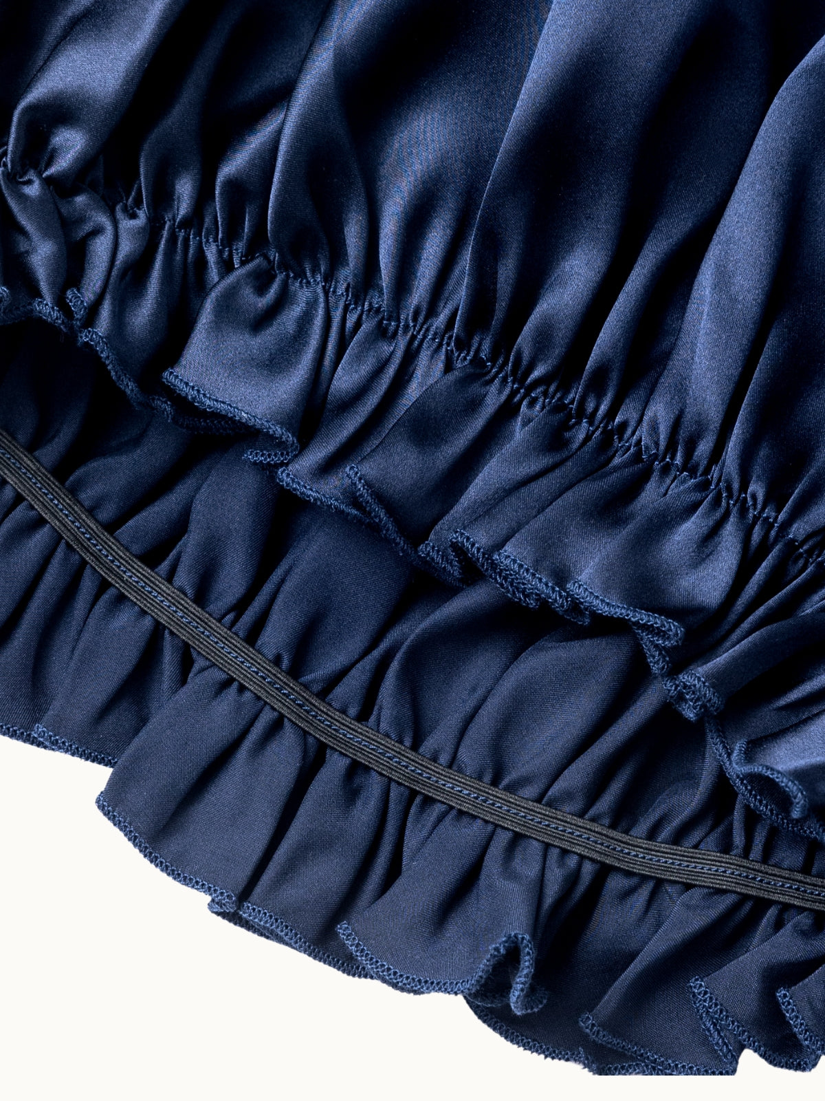 Bonnet de nuit ajustable en soie de mûrier avec bande élastique