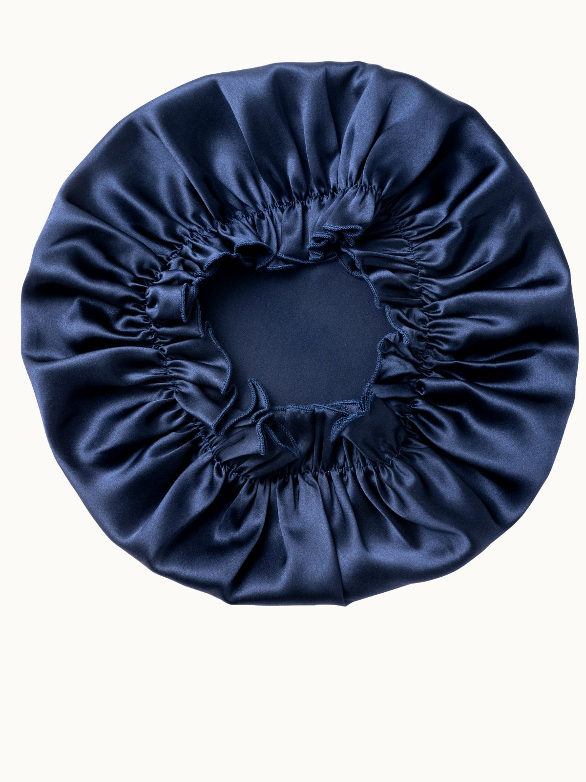 Bonnet de nuit ajustable en soie de mûrier avec bande élastique