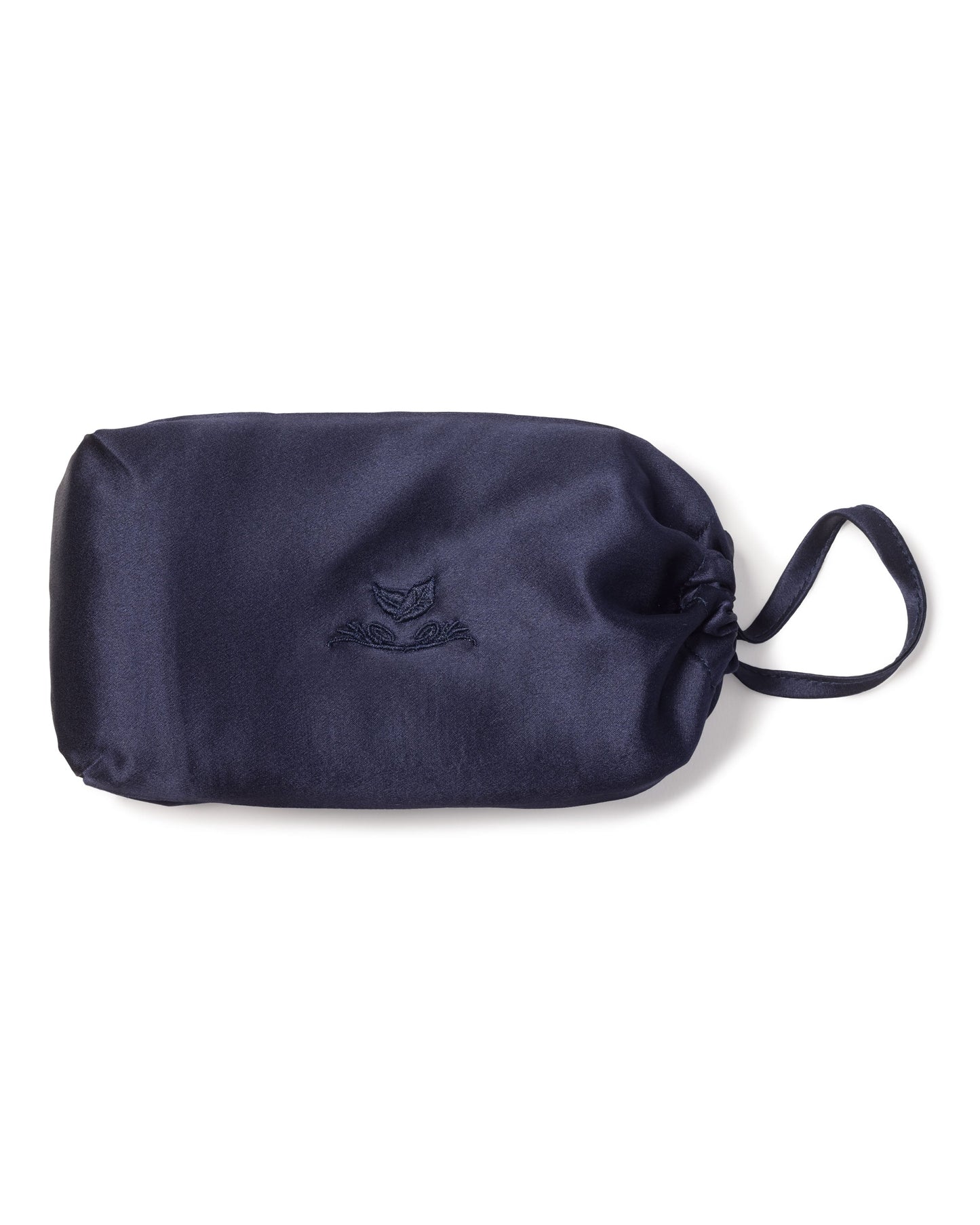 Taie d'oreiller en soie bleu marine - 22 momme