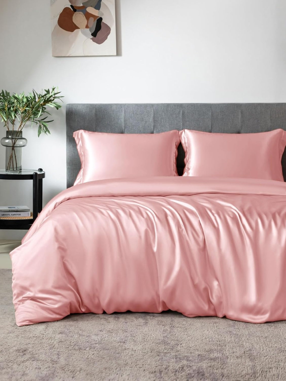 Ensemble de housse de couette 4 pièces en soie - 19 momme