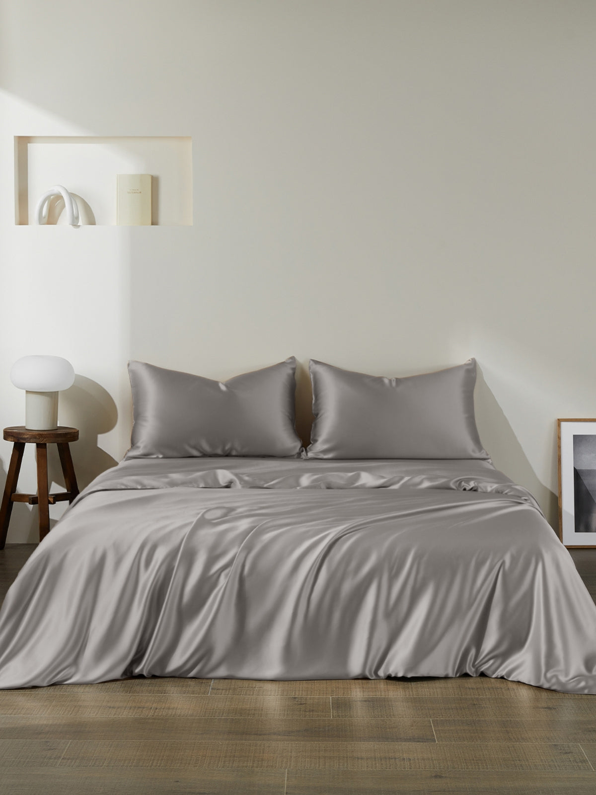 Ensemble de housse de couette 3 pièces en soie - 22 momme
