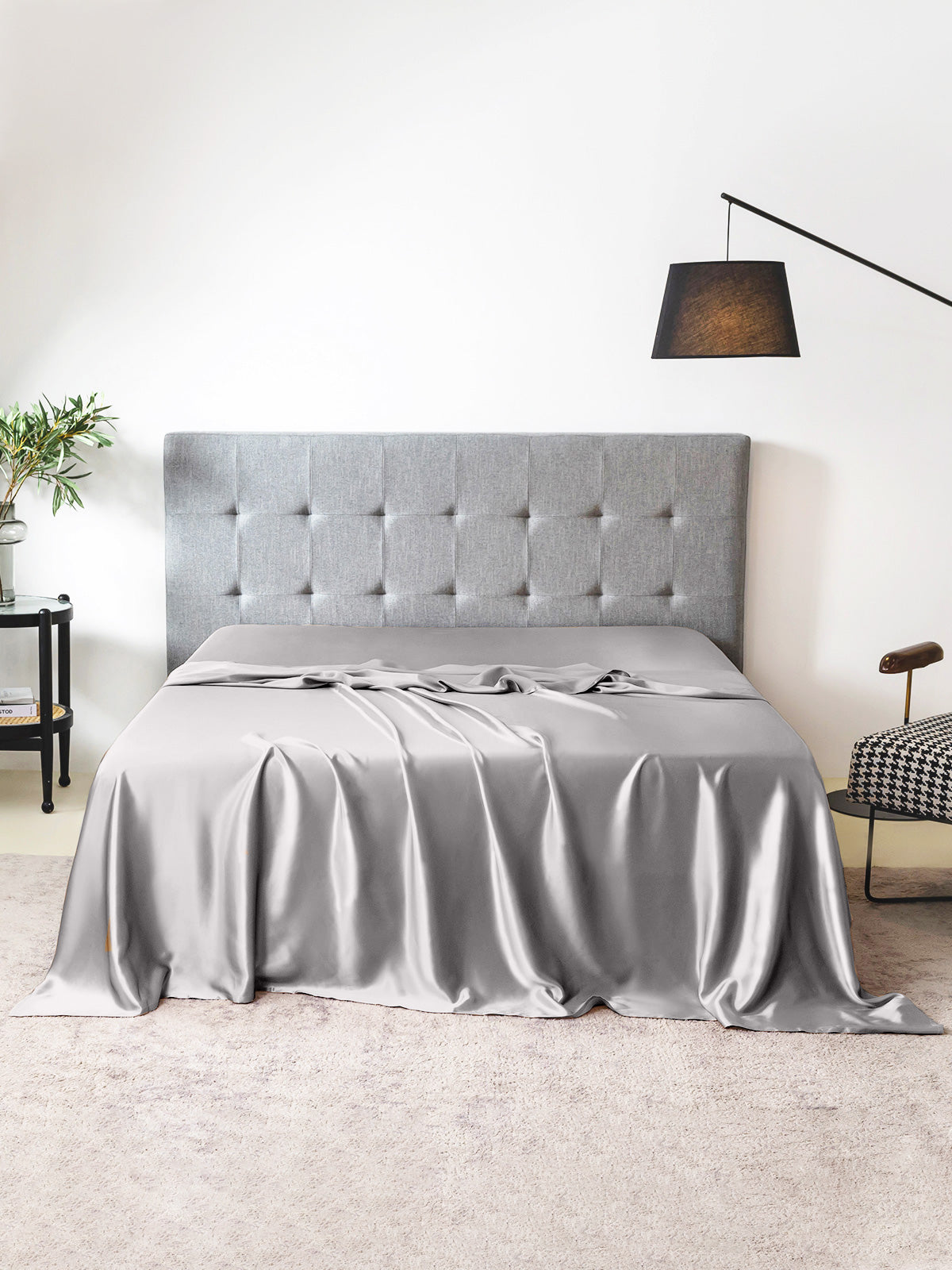 Drap plat en soie - 19 momme