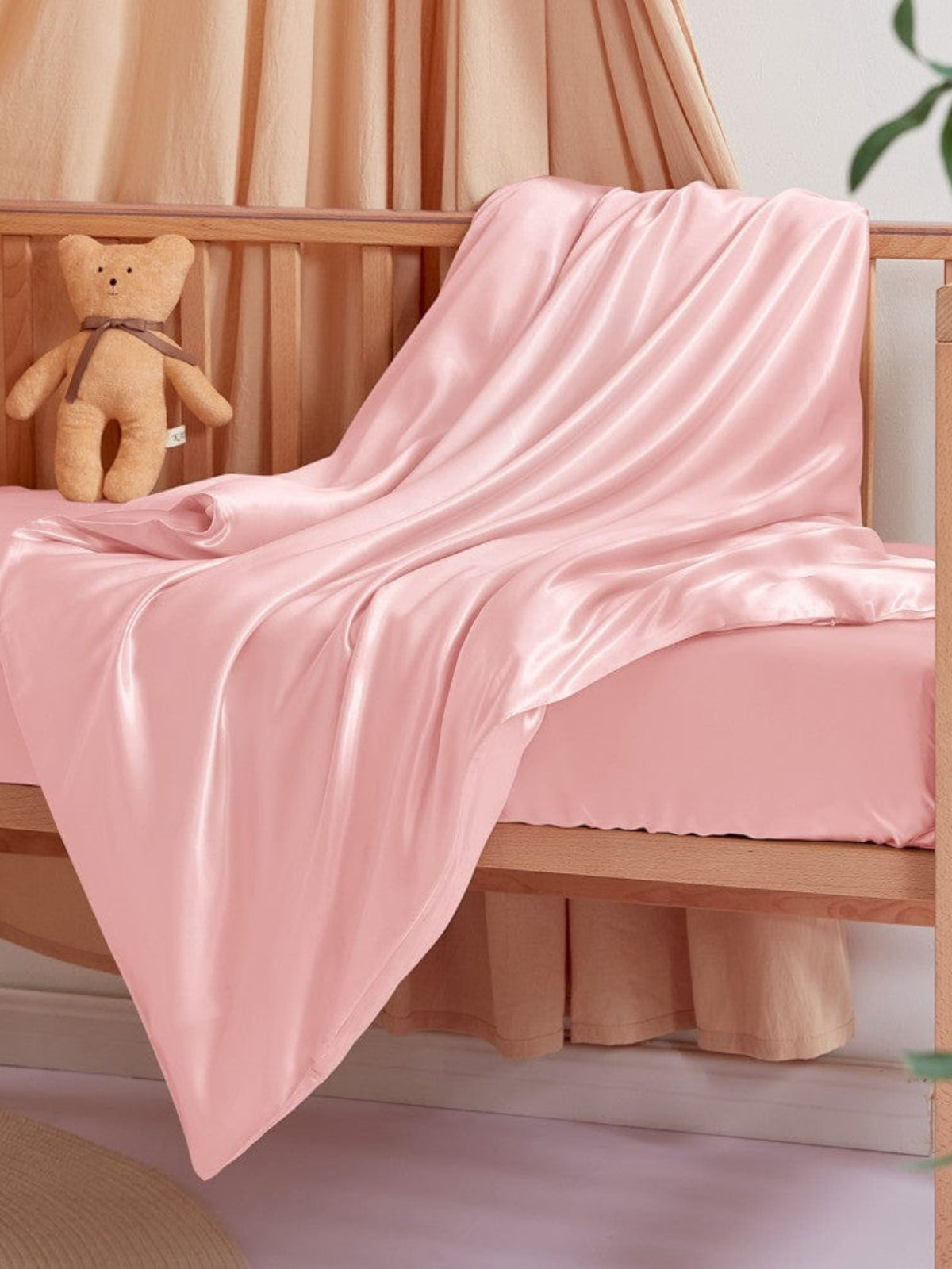 Housse de couette en soie 19 momme pour lit bébé
