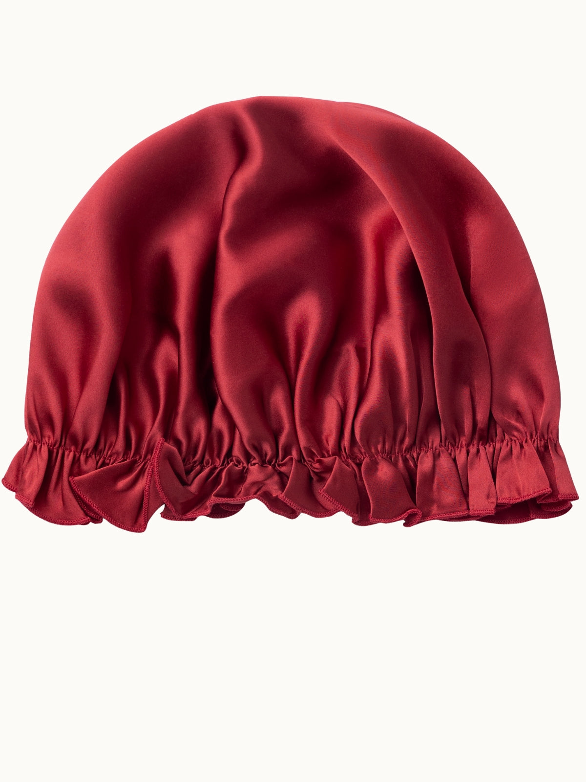 Bonnet de nuit ajustable en soie de mûrier avec bande élastique