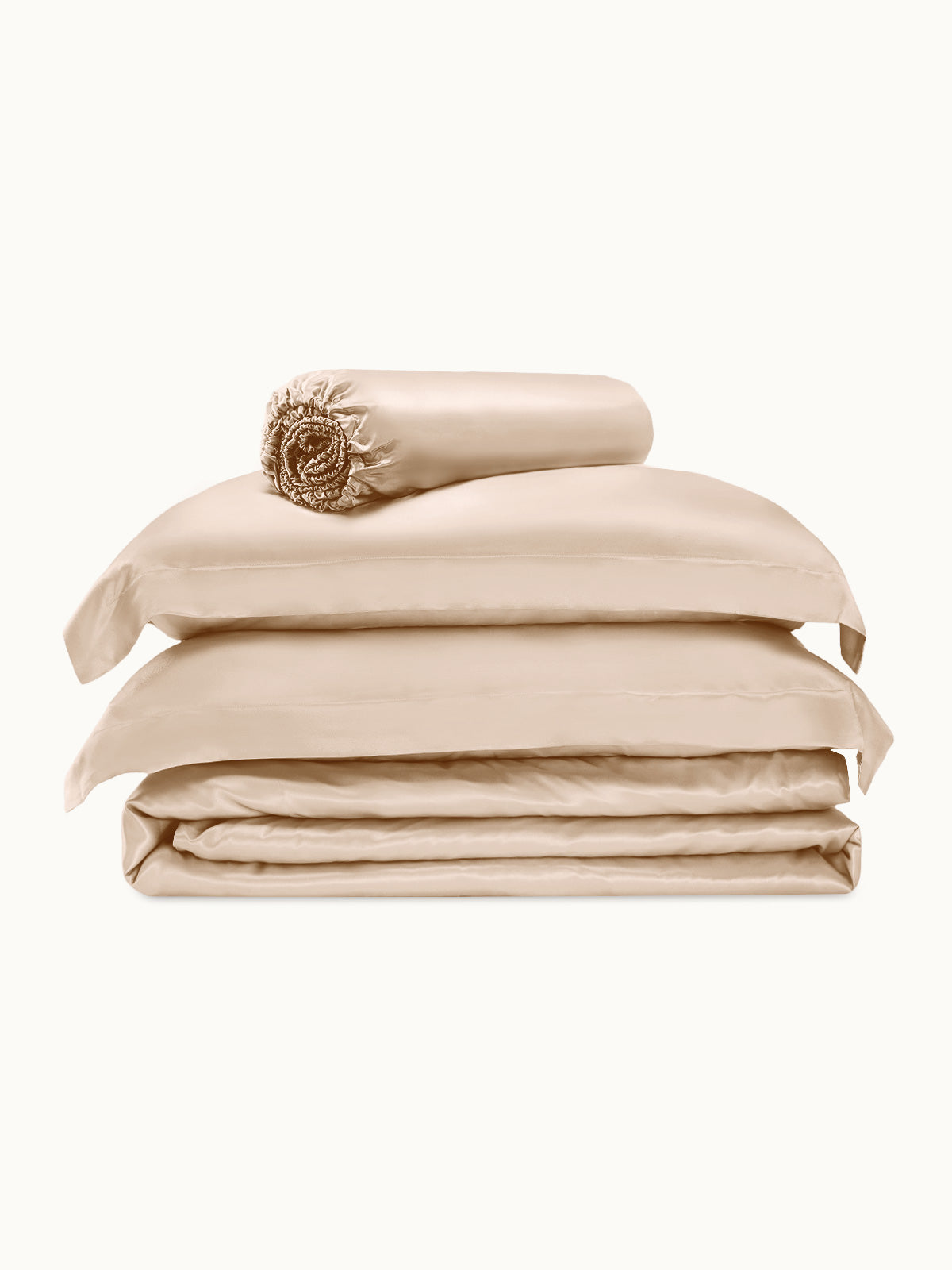 Ensemble de housse de couette en soie supérieur 4 pièces - 25 momme
