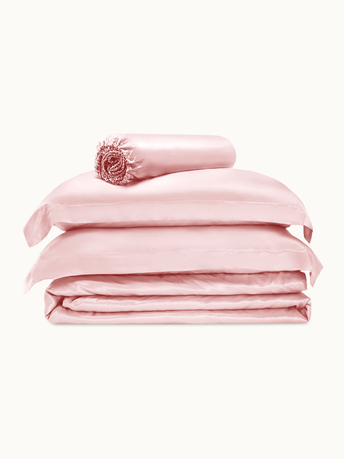 Ensemble de housse de couette en soie supérieur 4 pièces - 25 momme