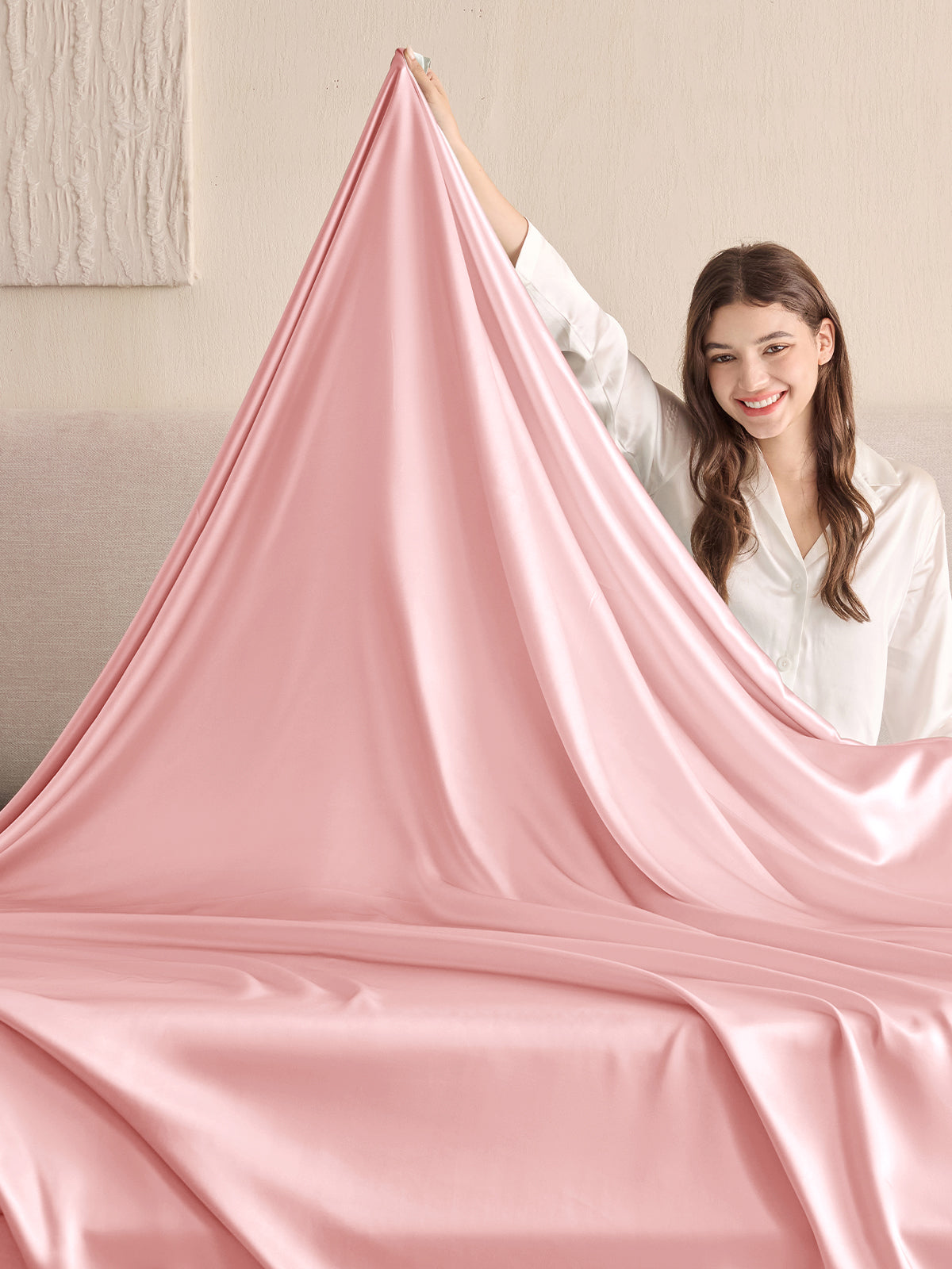 Drap plat en soie - 19 momme