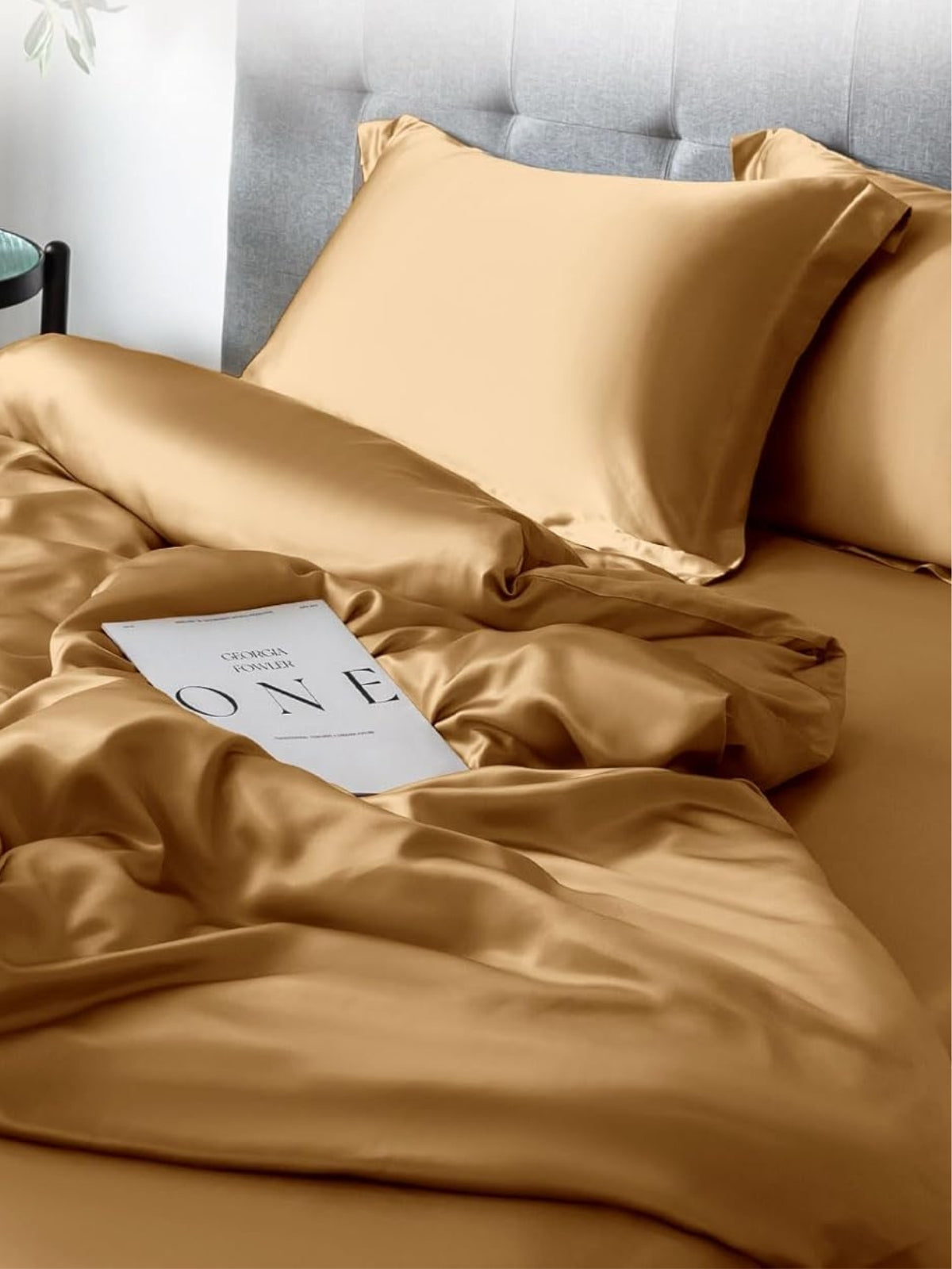 Ensemble de housse de couette 4 pièces en soie - 19 momme