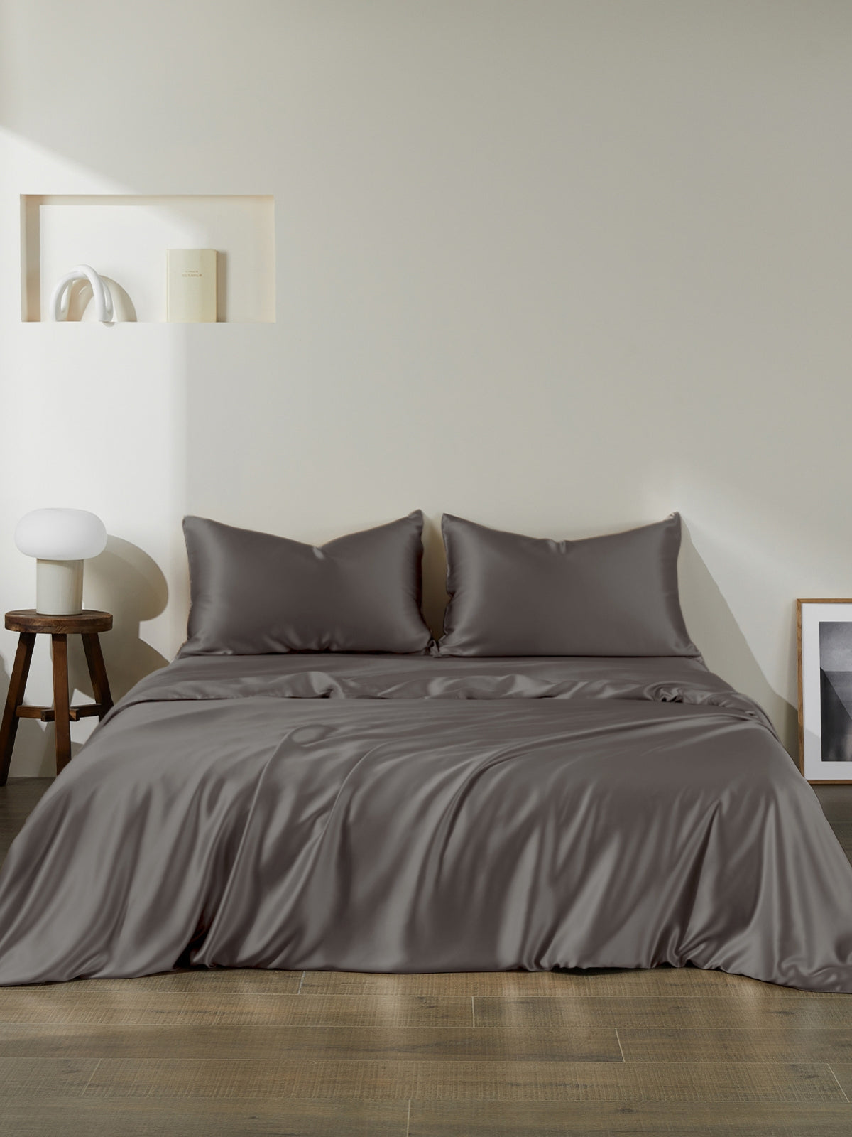 Ensemble de housse de couette 3 pièces en soie - 22 momme