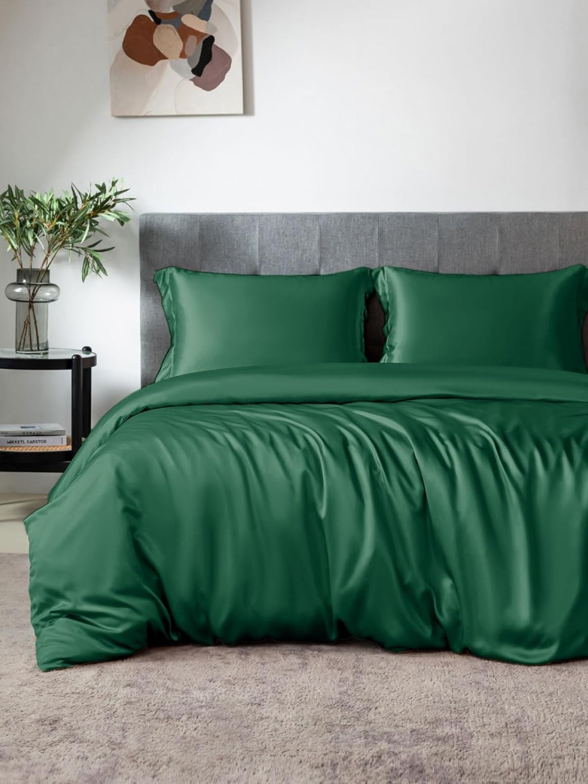 Ensemble de housse de couette 4 pièces en soie - 19 momme