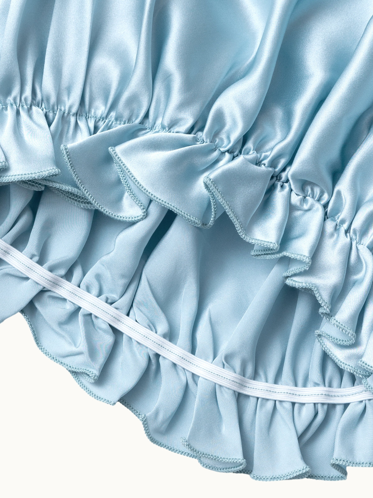Bonnet de nuit ajustable en soie de mûrier avec bande élastique