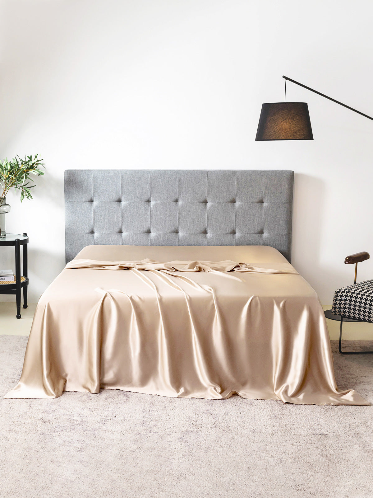 Drap plat en soie - 19 momme