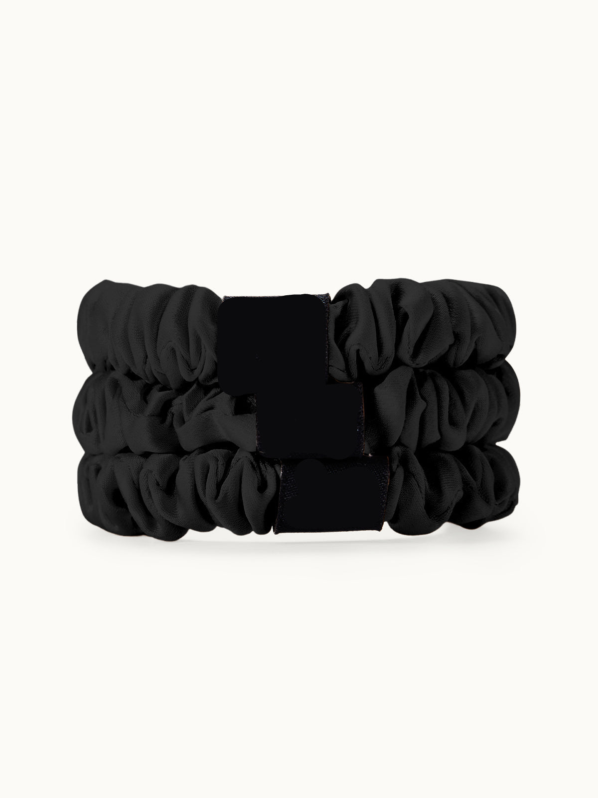 Lot de 3 chouchous en soie fins