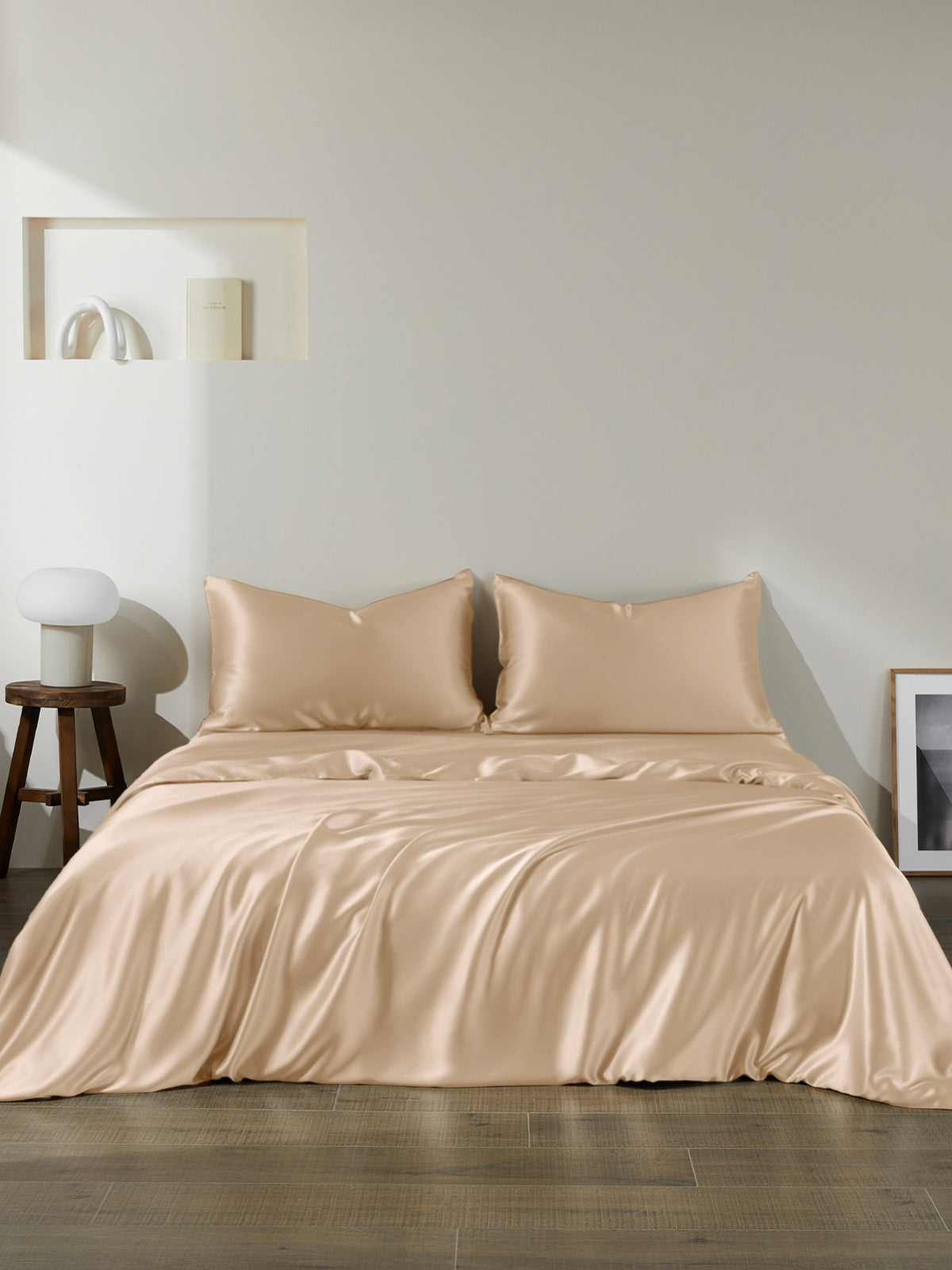 Ensemble de housse de couette 3 pièces en soie - 22 momme