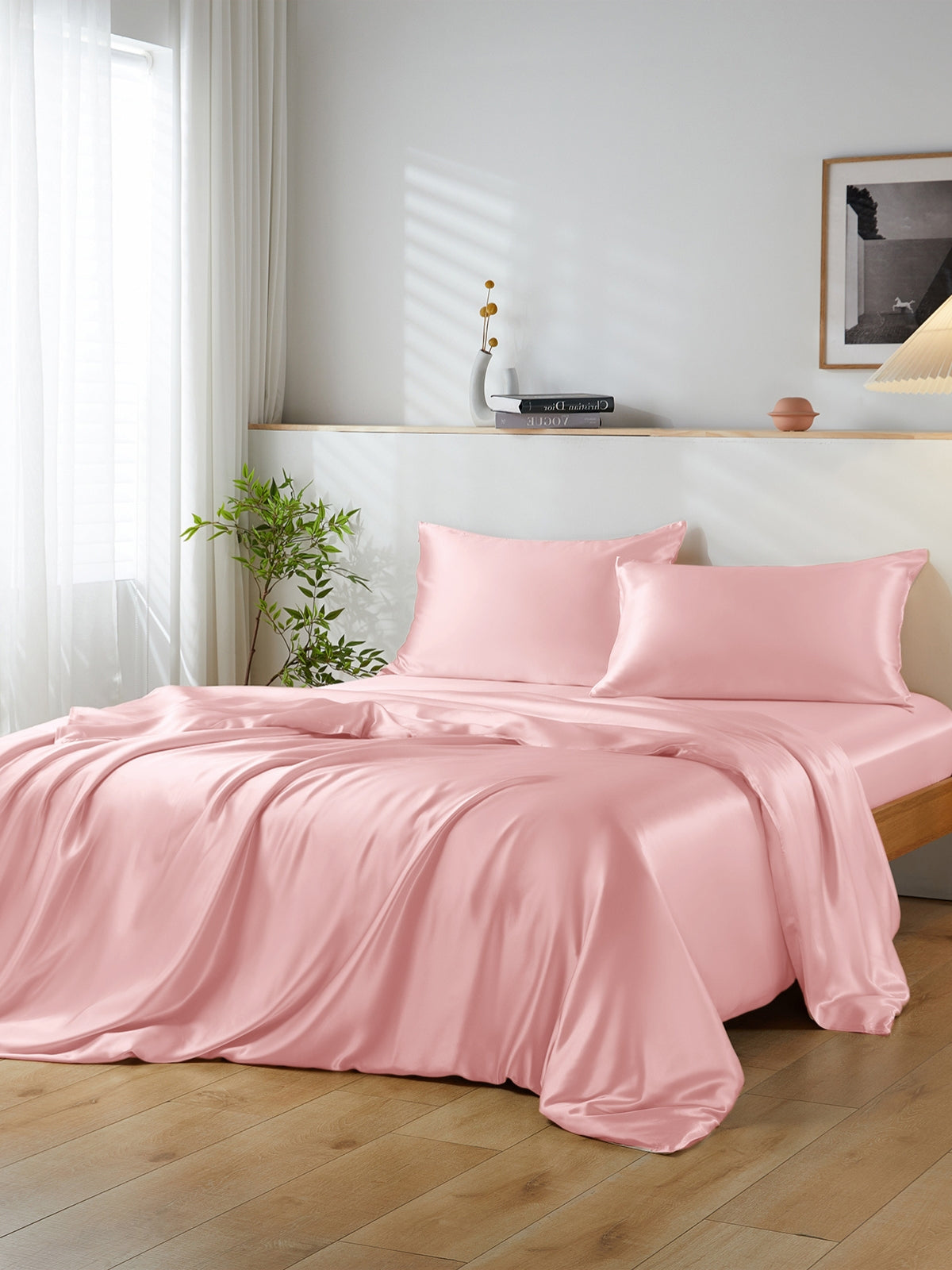 Ensemble de housse de couette en soie 4 pièces - 19 momme