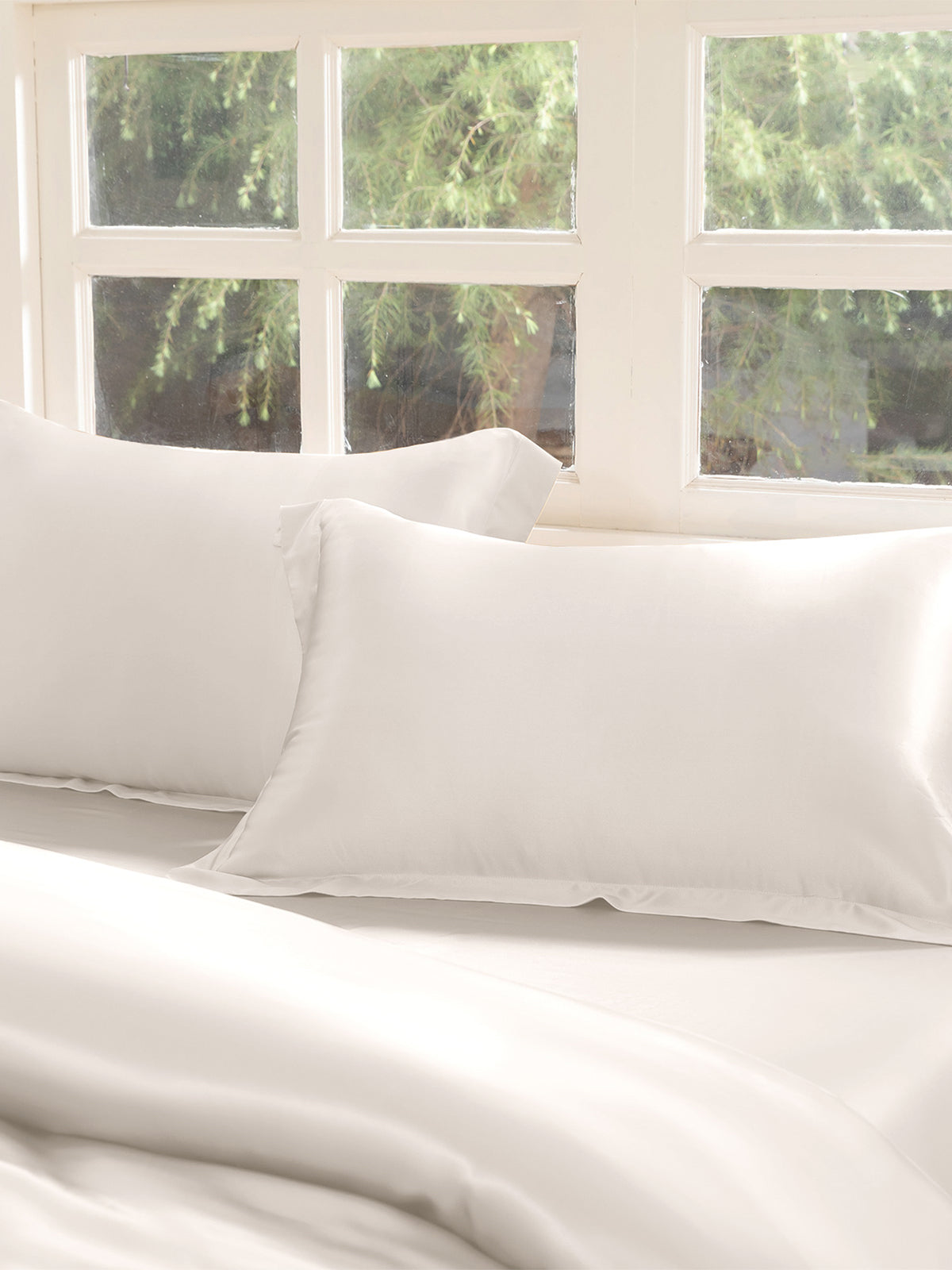 Ensemble de housse de couette en soie supérieur 4 pièces - 22 momme