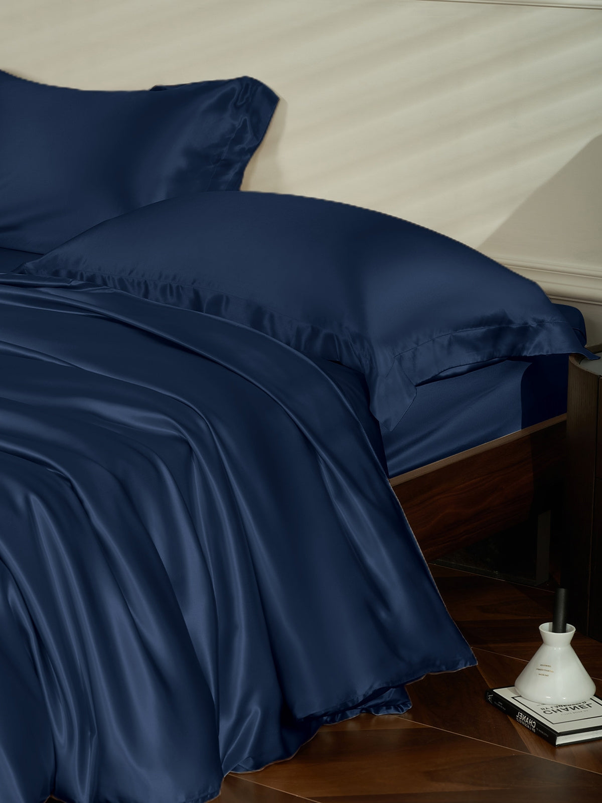 Ensemble de housse de couette en soie supérieur 4 pièces - 25 momme