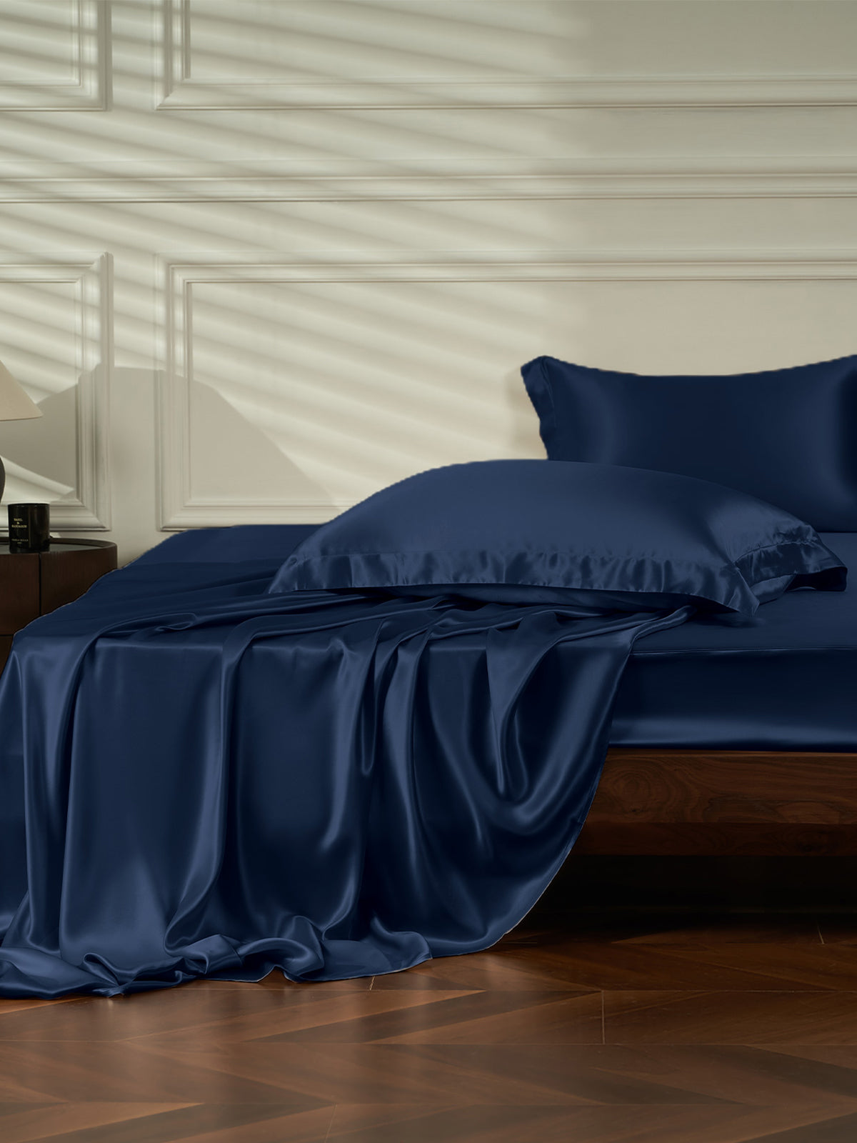 Ensemble de draps en soie 4 pièces avec taies d'oreiller - 25 momme