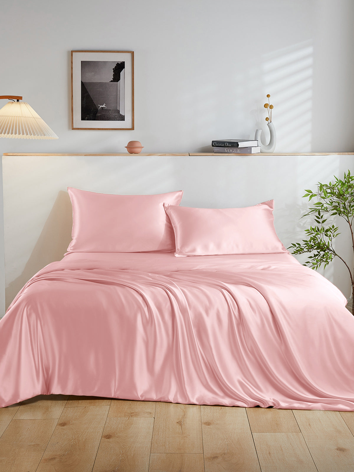 Ensemble de housse de couette en soie 4 pièces - 19 momme