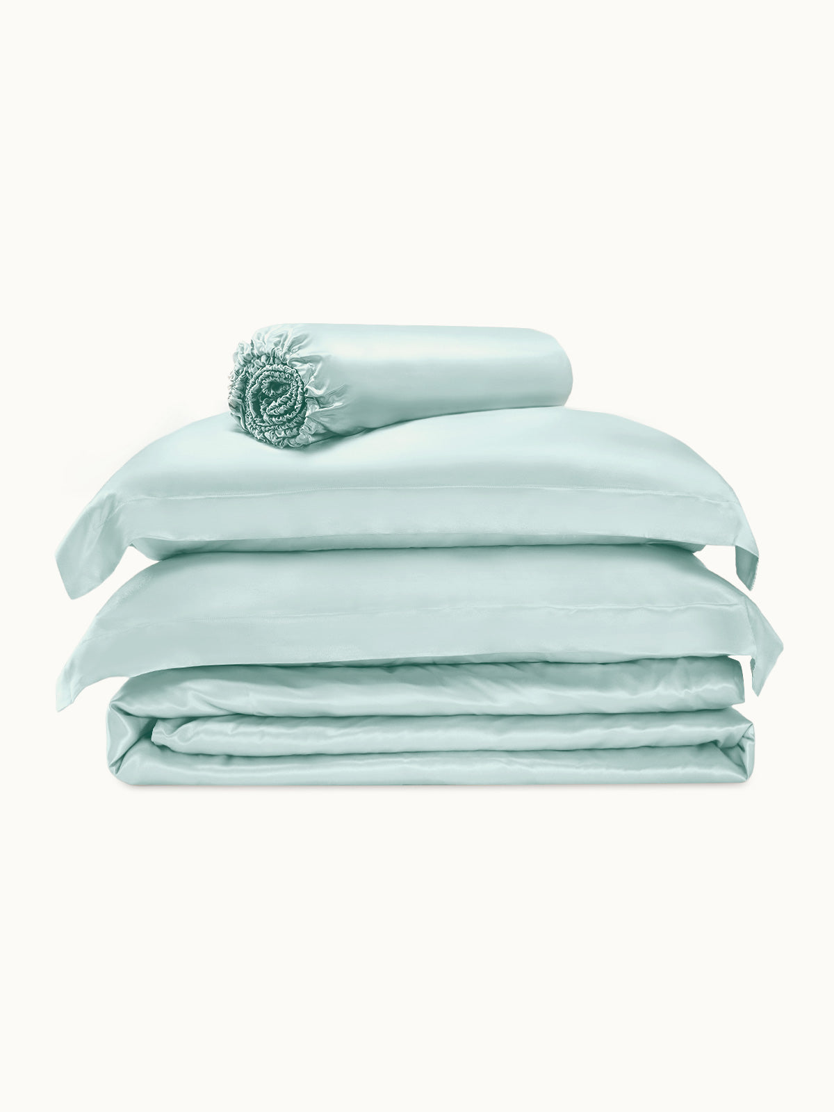 Ensemble de housse de couette en soie supérieur 4 pièces - 25 momme