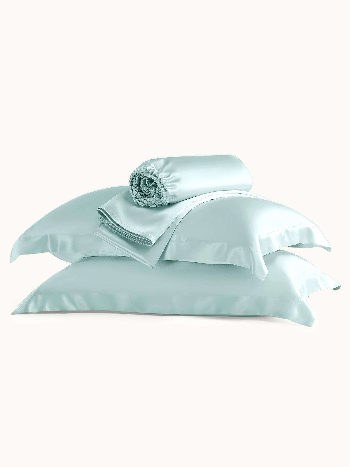 Ensemble de draps en soie 4 pièces avec taies d'oreiller - 25 momme