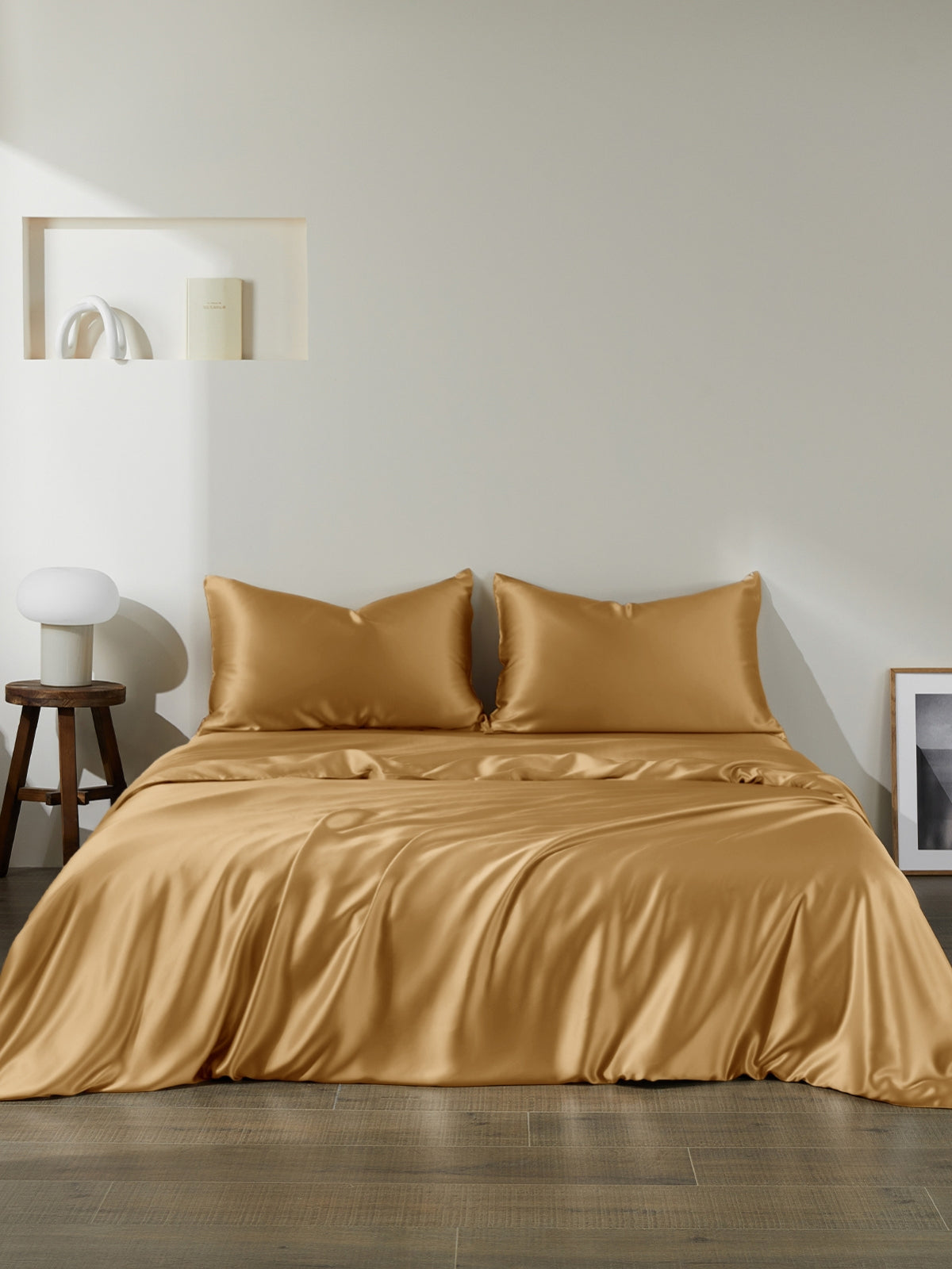 Ensemble de housse de couette 3 pièces en soie - 22 momme
