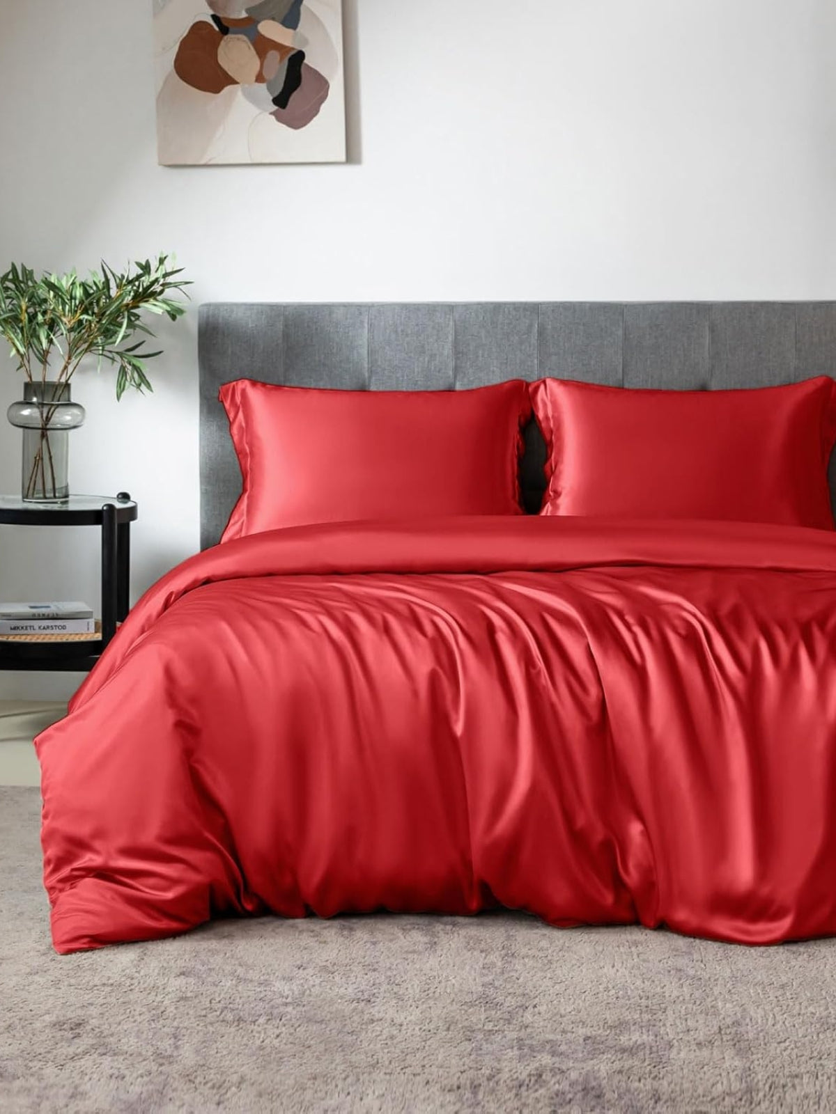 Ensemble de housse de couette 4 pièces en soie - 19 momme