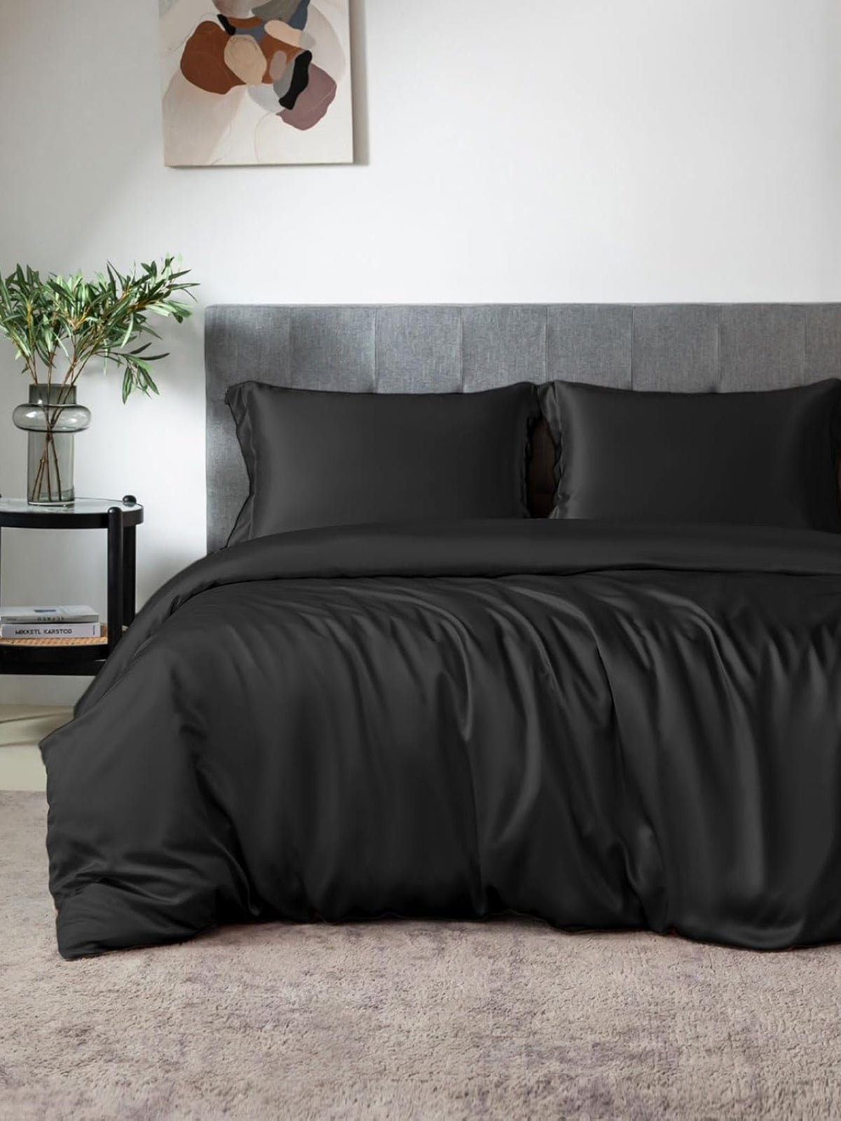 Ensemble de housse de couette 4 pièces en soie - 19 momme