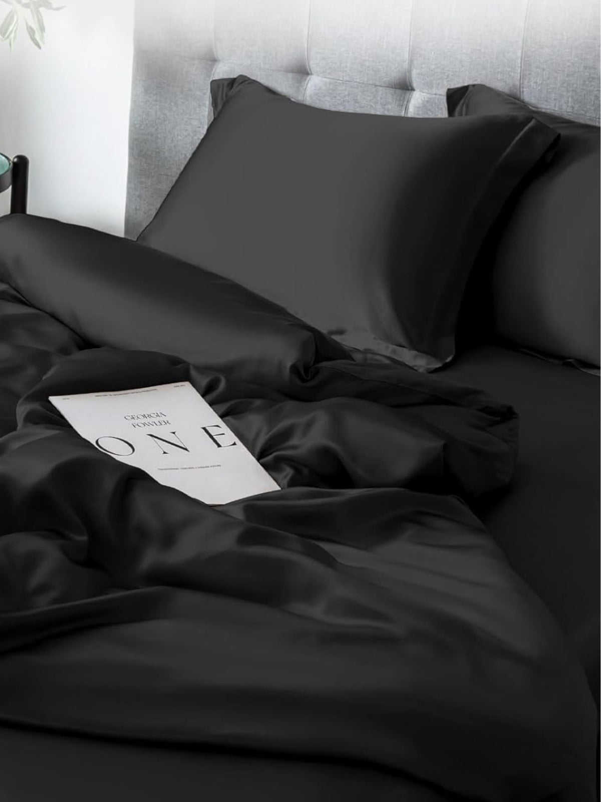 Ensemble de housse de couette 4 pièces en soie - 19 momme