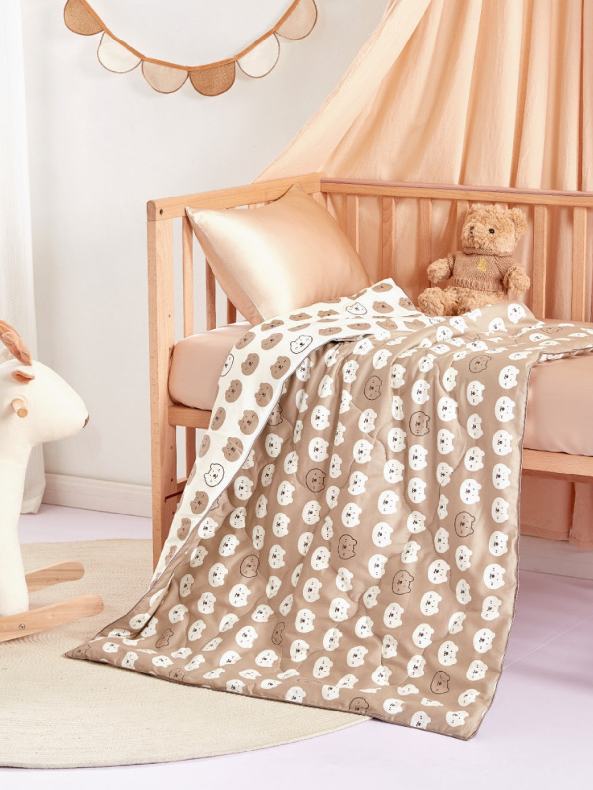 Couverture lavable en soie pour tout-petits