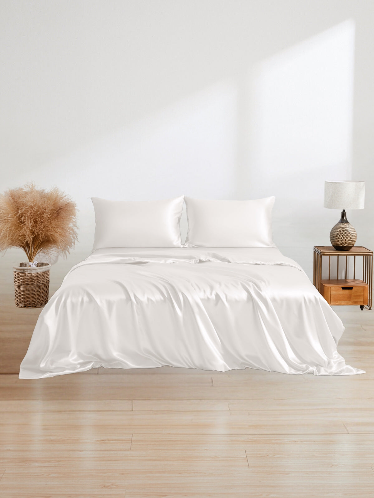 Ensemble de housse de couette 3 pièces en soie - 25 momme