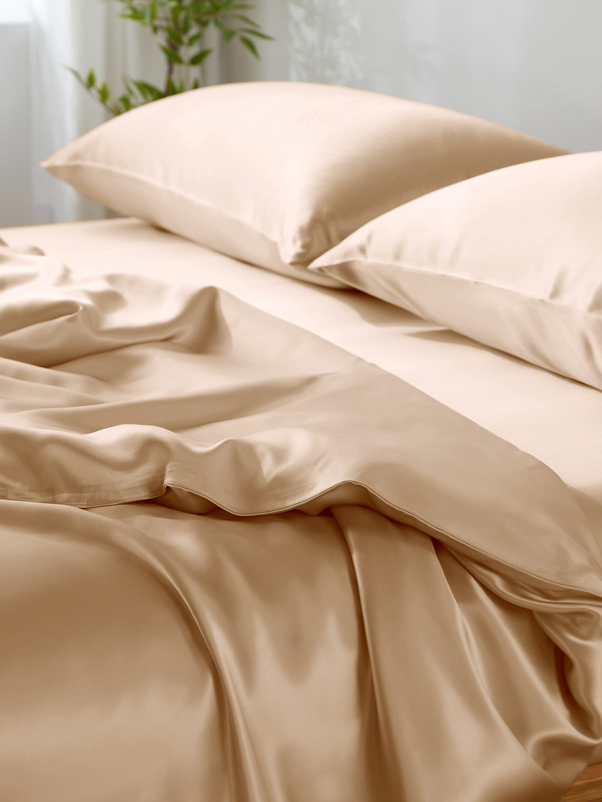 Ensemble de housse de couette en soie 4 pièces - 19 momme