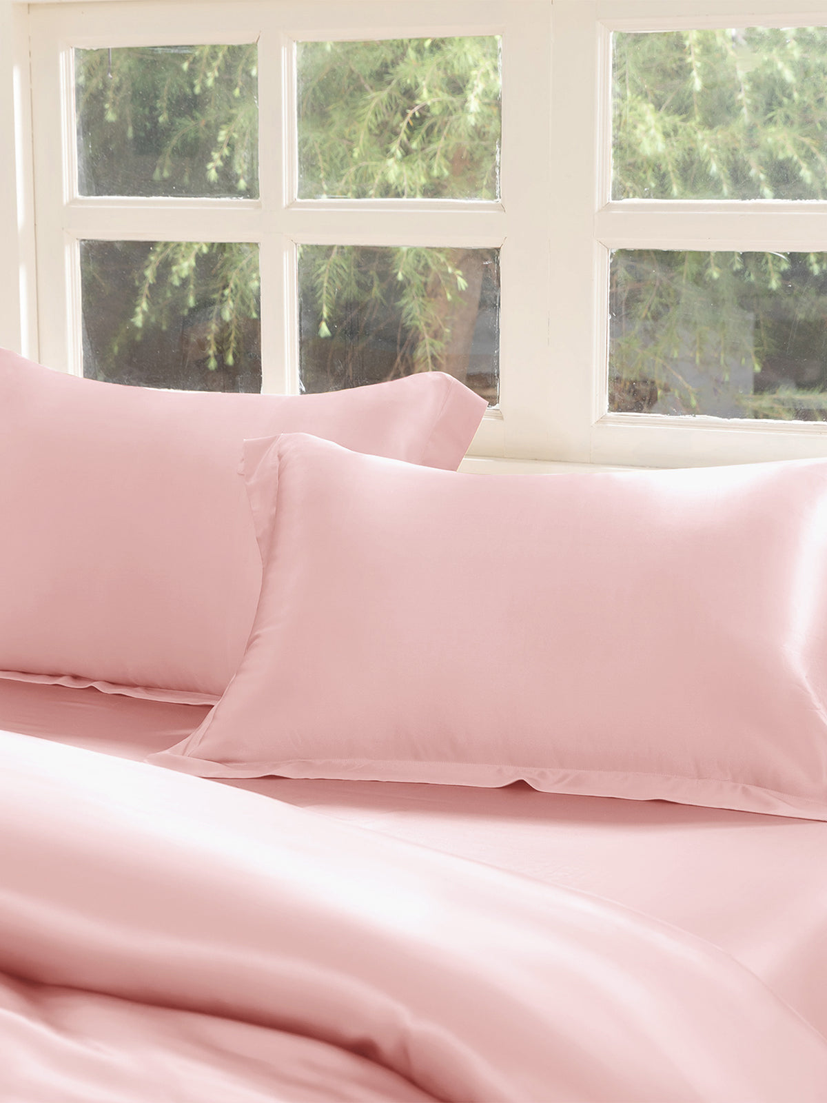Ensemble de housse de couette en soie supérieur 4 pièces - 22 momme