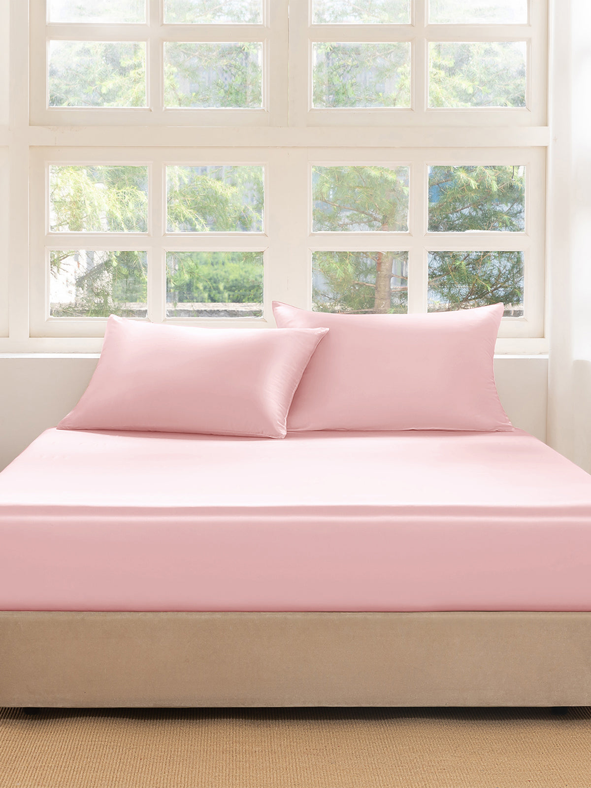 Ensemble de draps-housses 3 pièces en soie - 22 momme