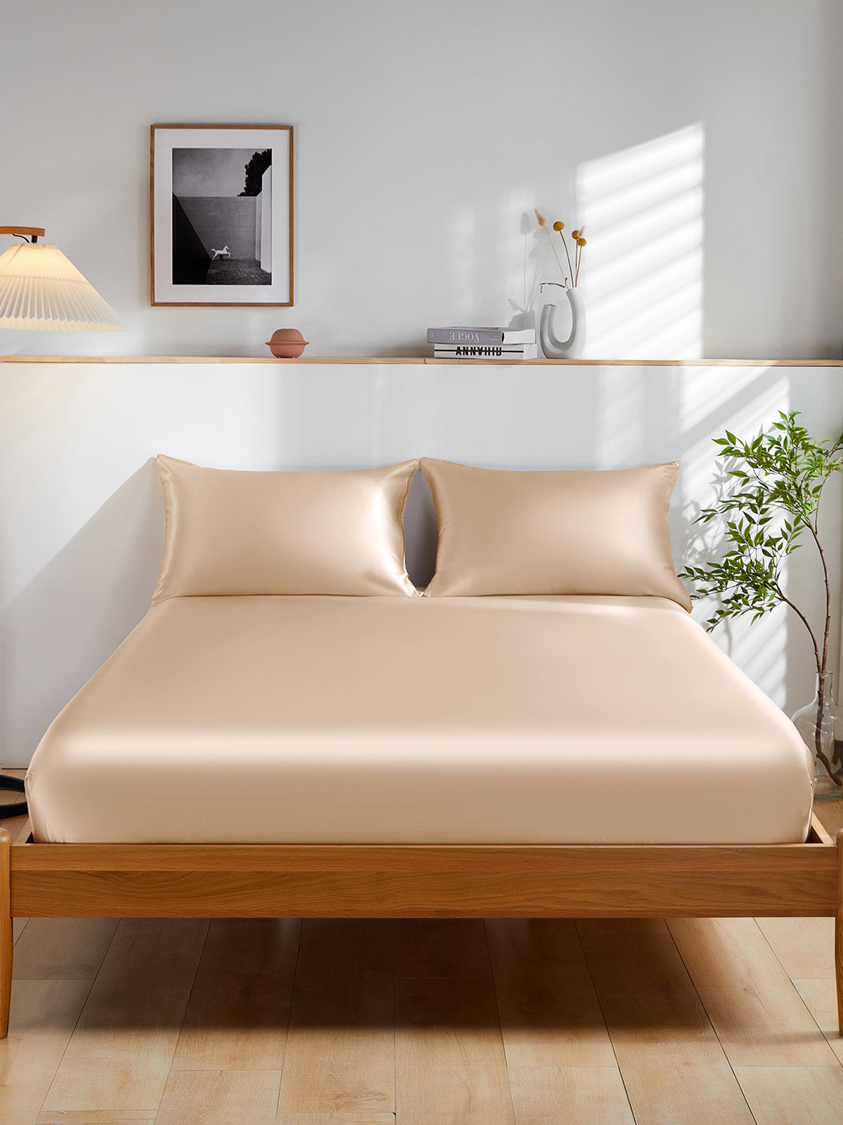 Ensemble de draps-housses 3 pièces en soie - 19 momme