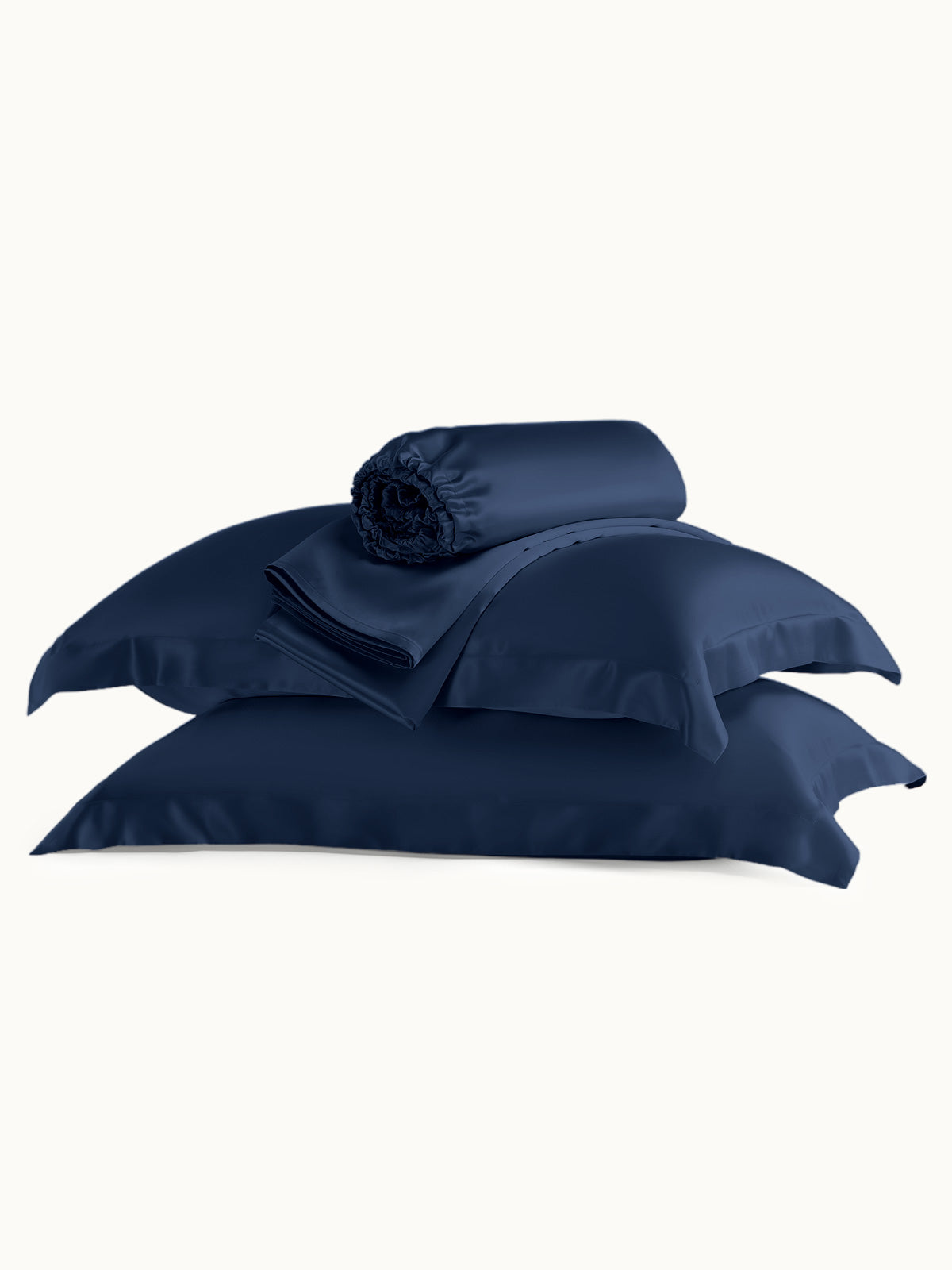 Ensemble de draps en soie 4 pièces avec taies d'oreiller - 25 momme