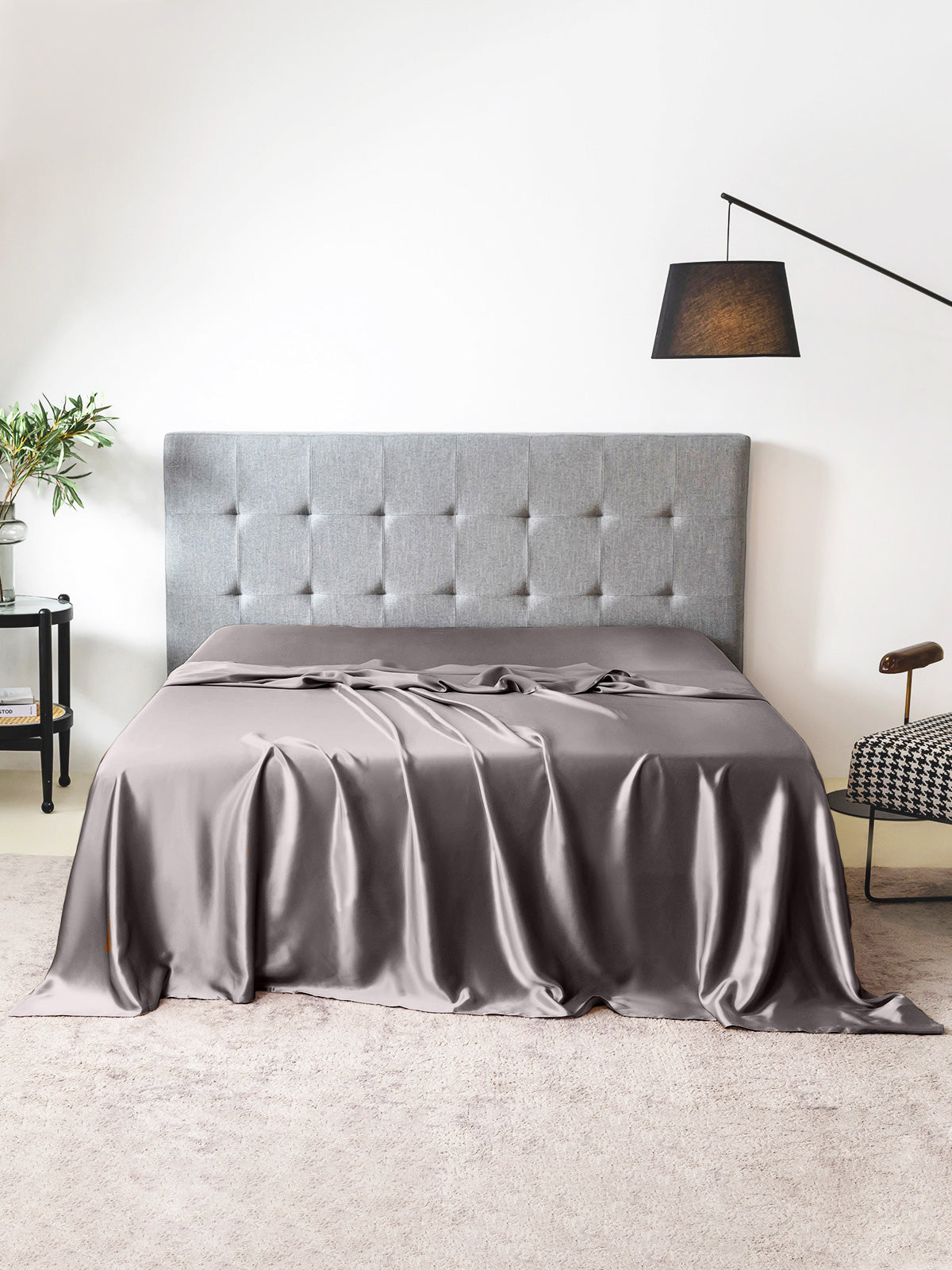 Drap plat en soie - 19 momme