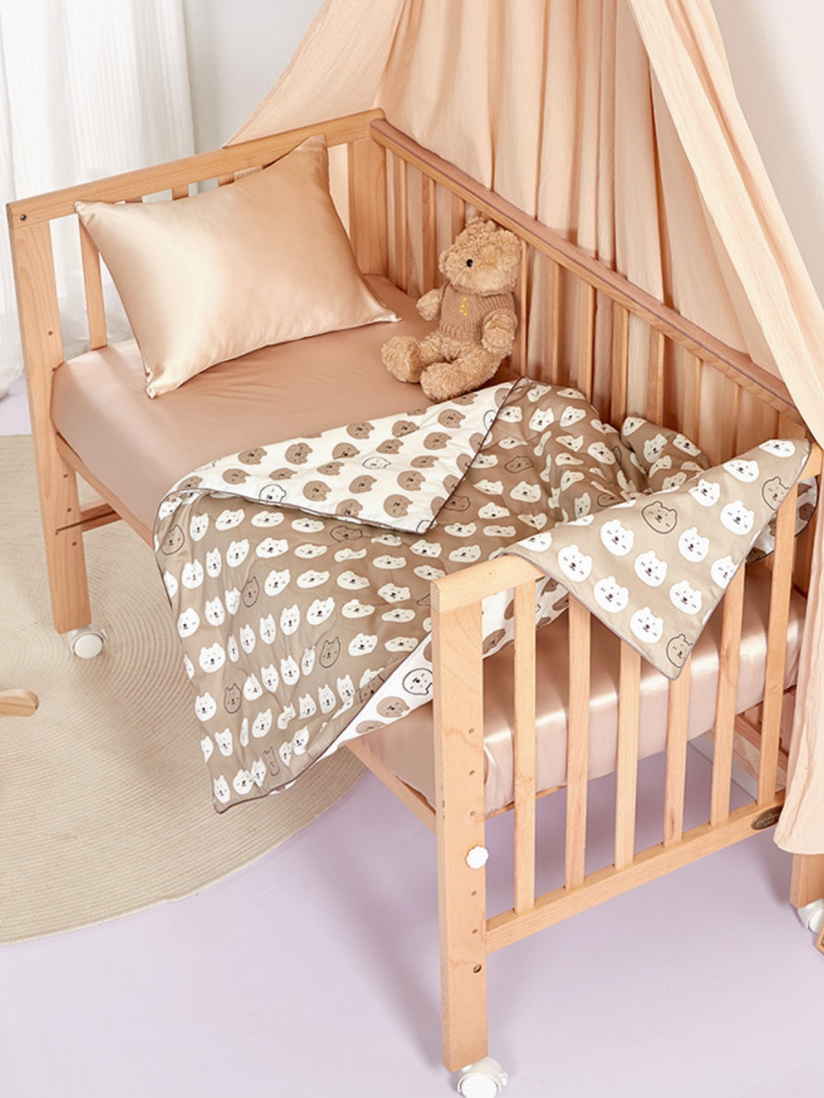 Couverture lavable en soie pour tout-petits