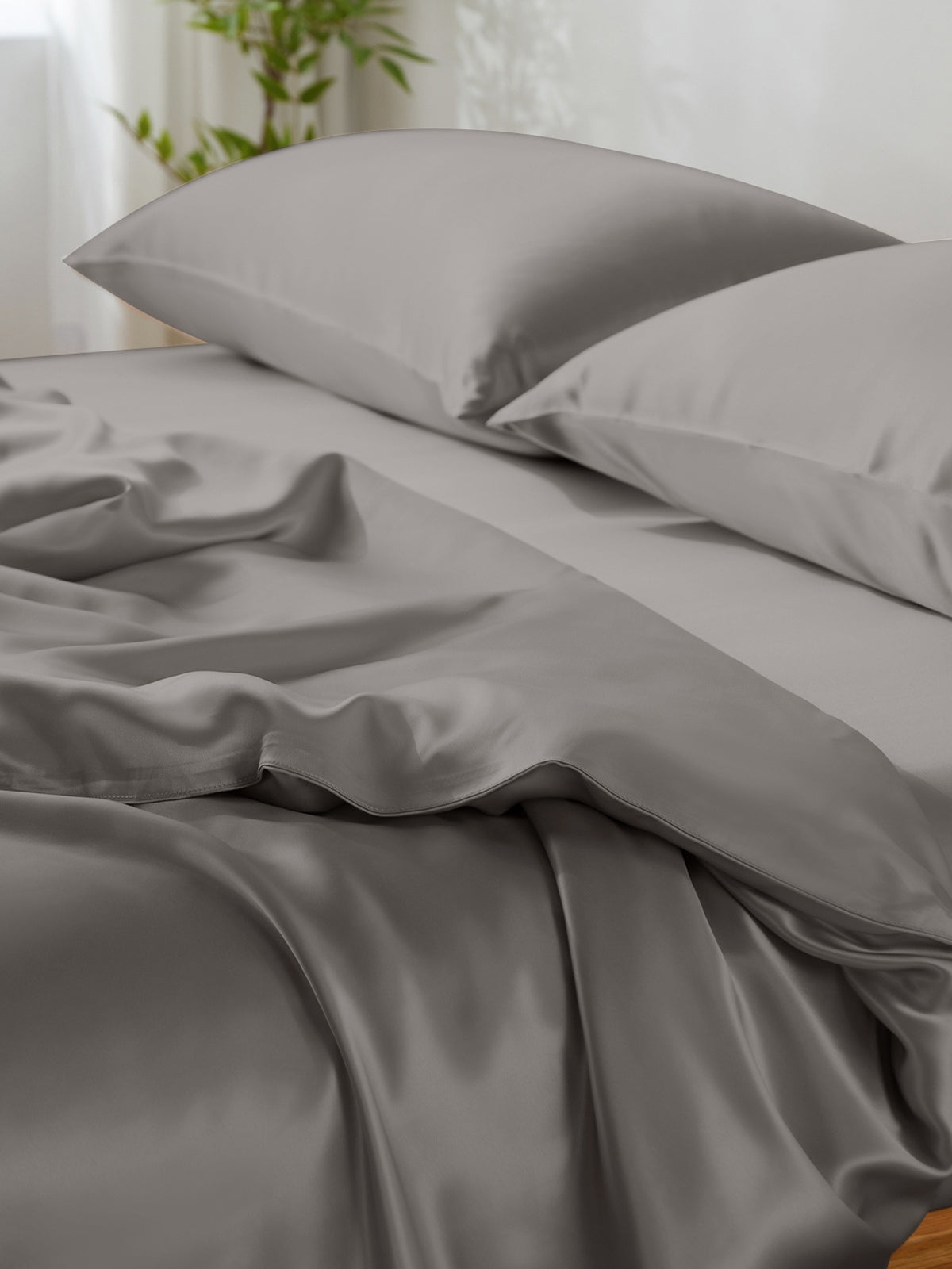 Ensemble de housse de couette en soie 4 pièces - 19 momme