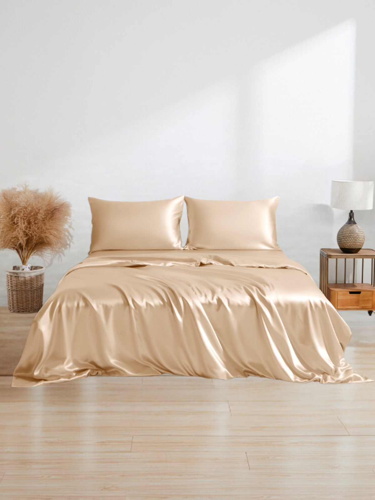 Ensemble de housse de couette 3 pièces en soie - 25 momme