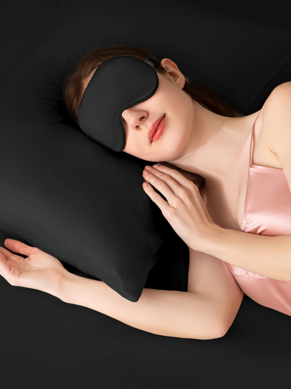 Ensemble de taie d'oreiller et masque de sommeil en soie - 19 momme